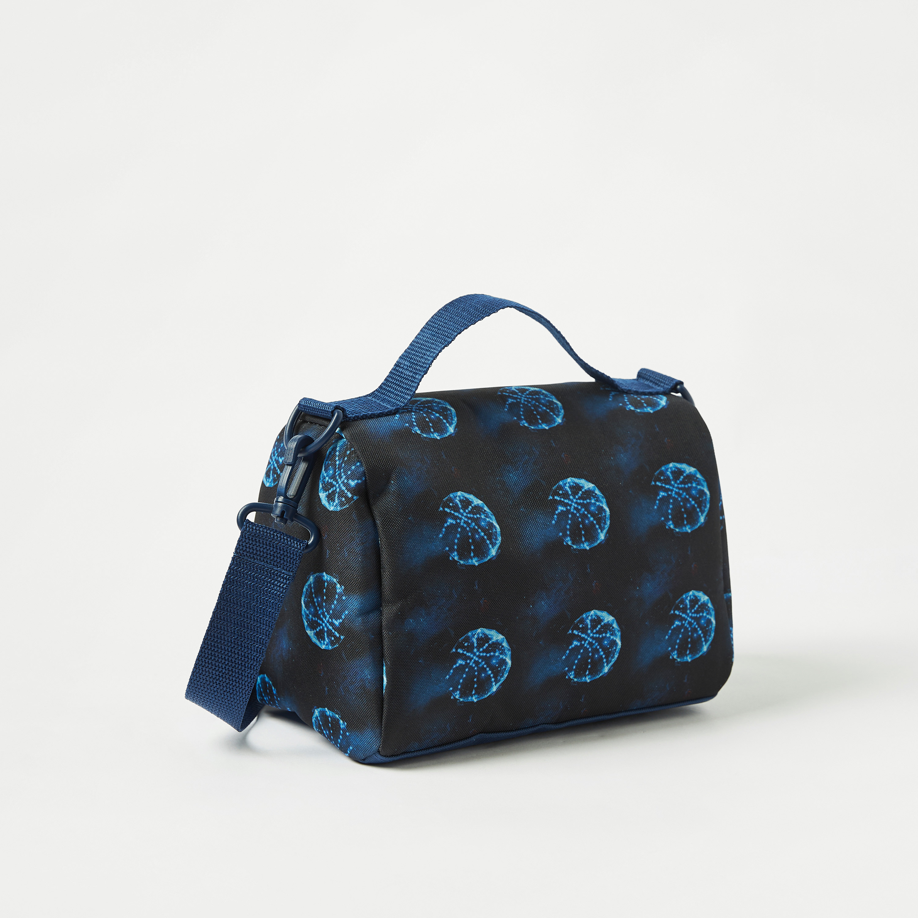 Juniors Football Print Lunch Bag with Detachable Strap-school-lunchessentials-lunchbags-image-2