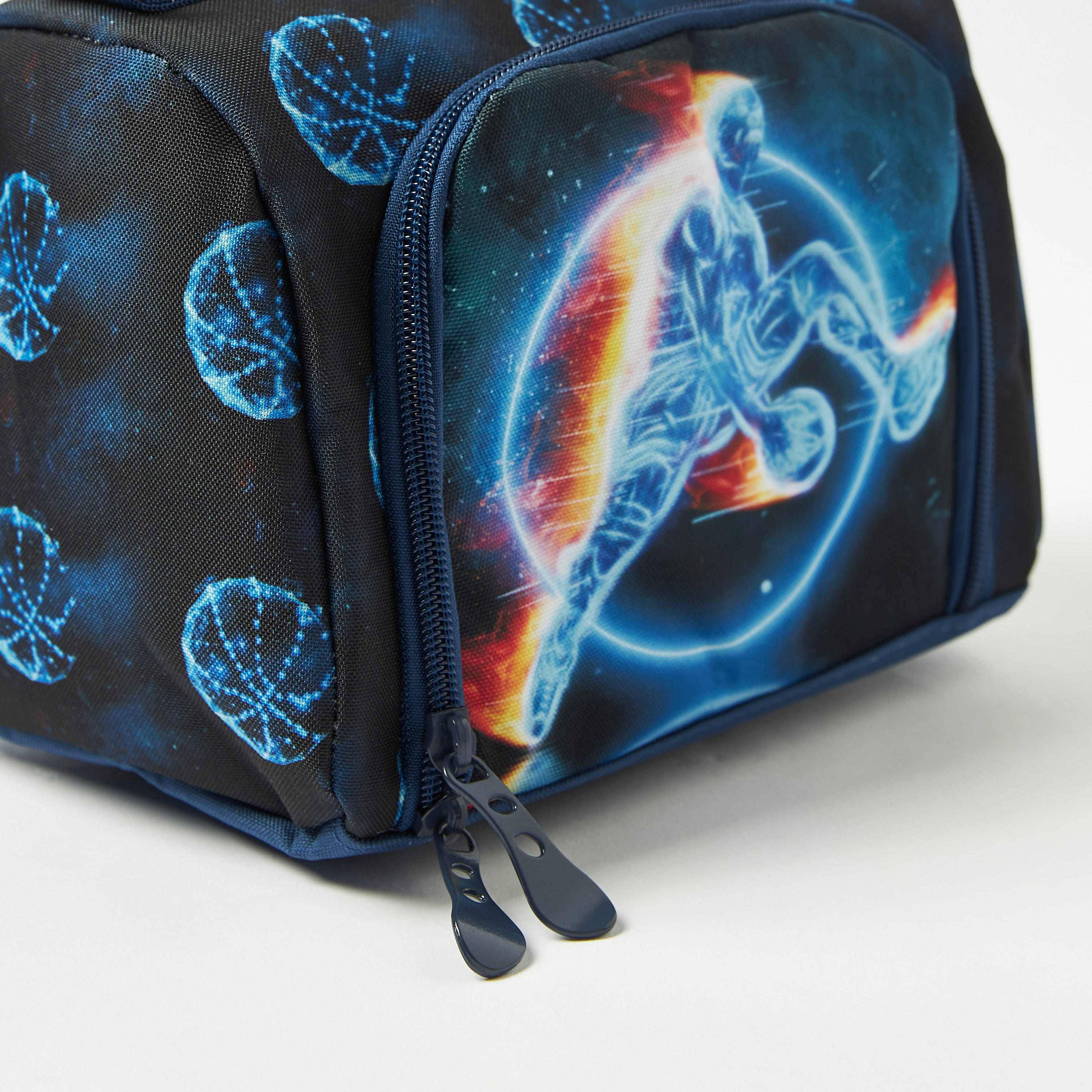 Juniors Football Print Lunch Bag with Detachable Strap-school-lunchessentials-lunchbags-image-3