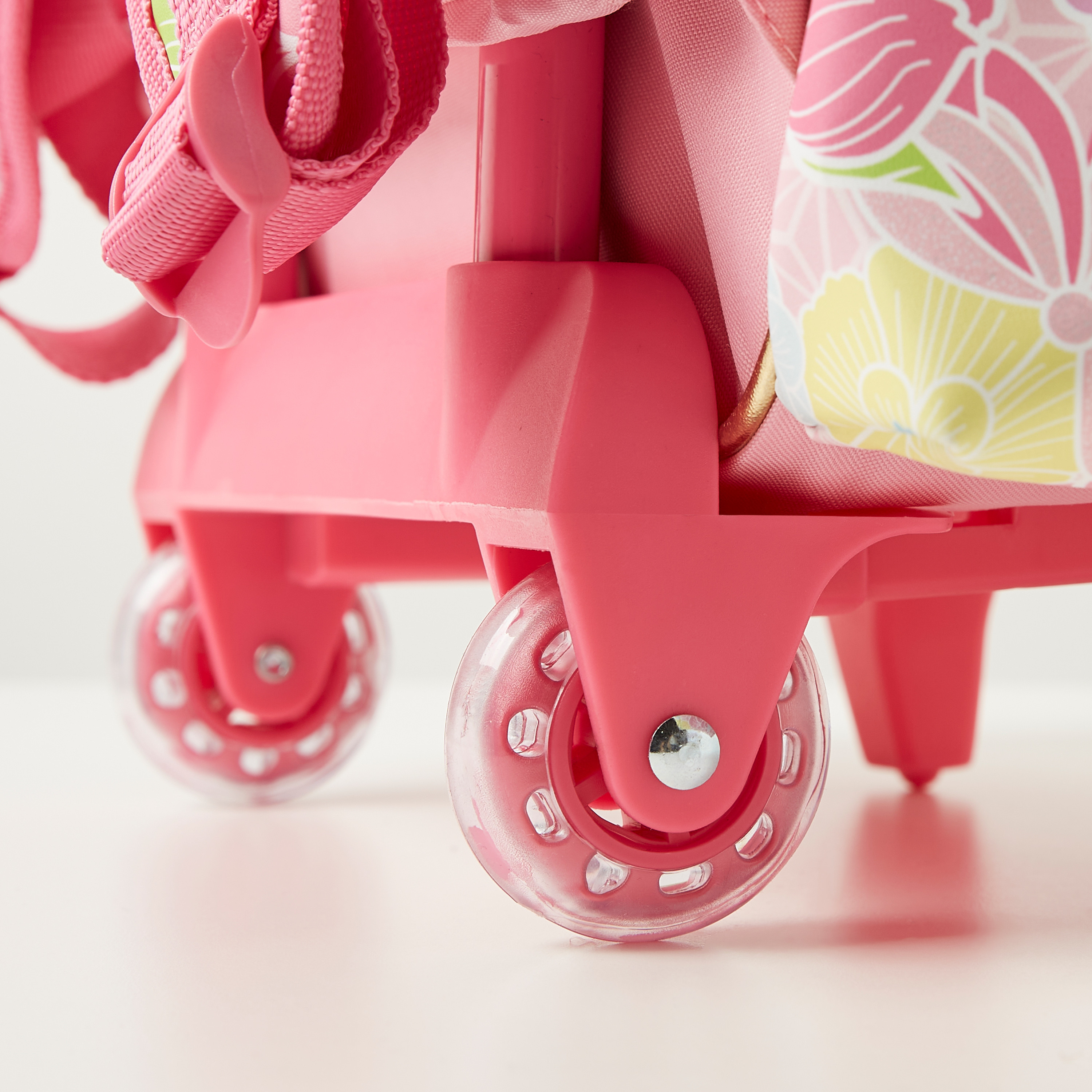 Charmmy Kitty Print Trolley Backpack with Retractable Handle - 16 inches-school-bagsandbackpacks-trolleybags-image-6