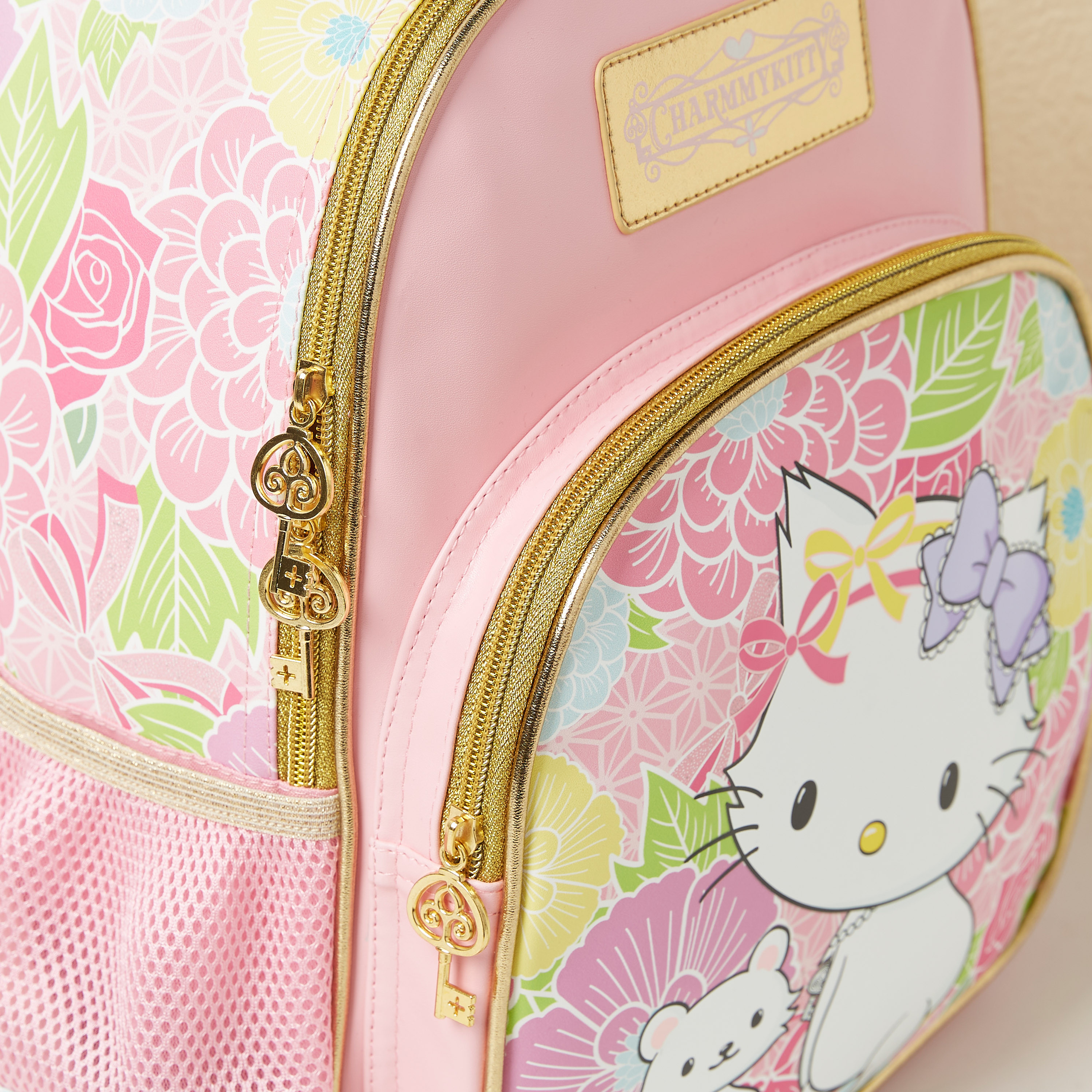 Charmmy Kitty Print Backpack with Adjustable Shoulder Straps - 16 inches-school-bagsandbackpacks-backpacks-image-4