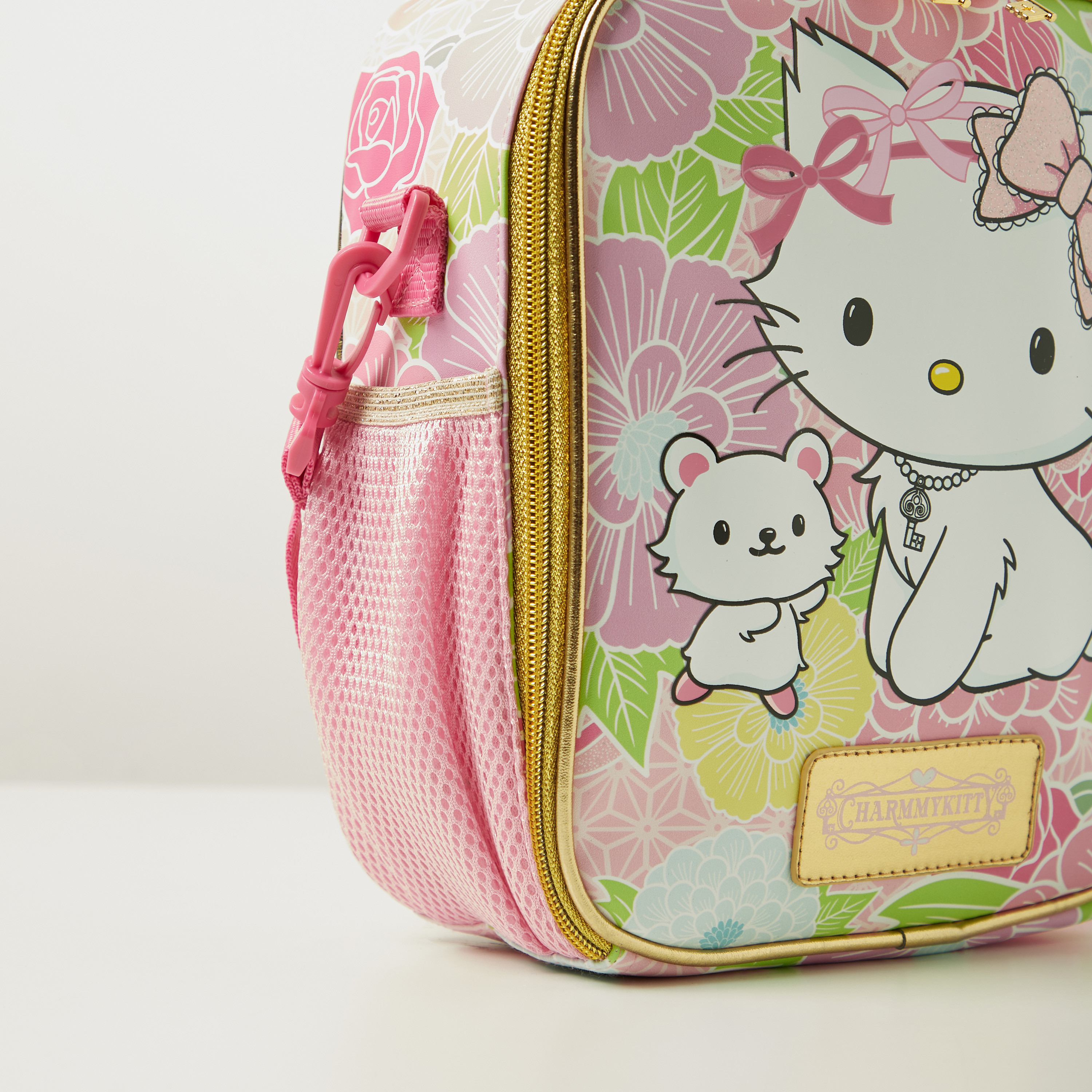 Charmmy Kitty Print Lunch Bag with Removable Strap-school-lunchessentials-lunchbags-image-4