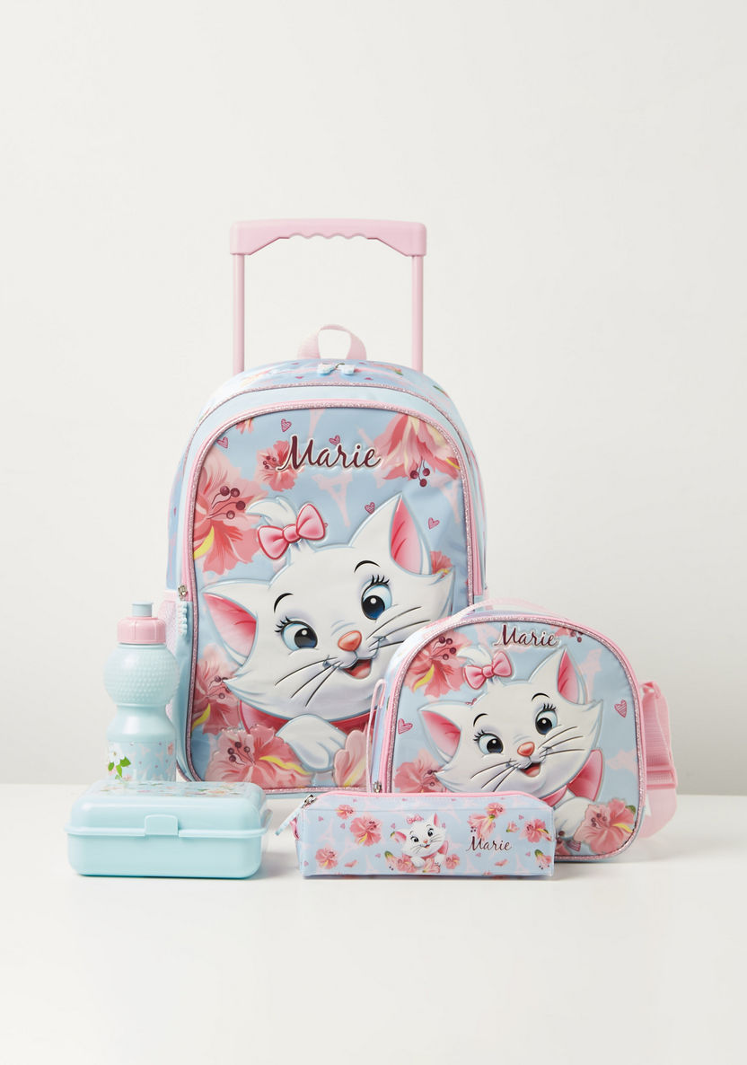 Marie 5-Piece Printed Trolley Backpack - 16 inches-School Sets-image-0
