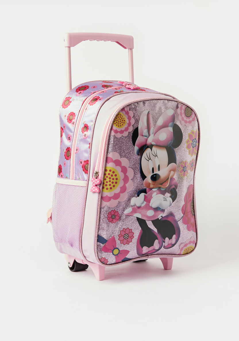 Disney Minnie Mouse Print 5-Piece Trolley Backpack Set - 16 inches-School Sets-image-4