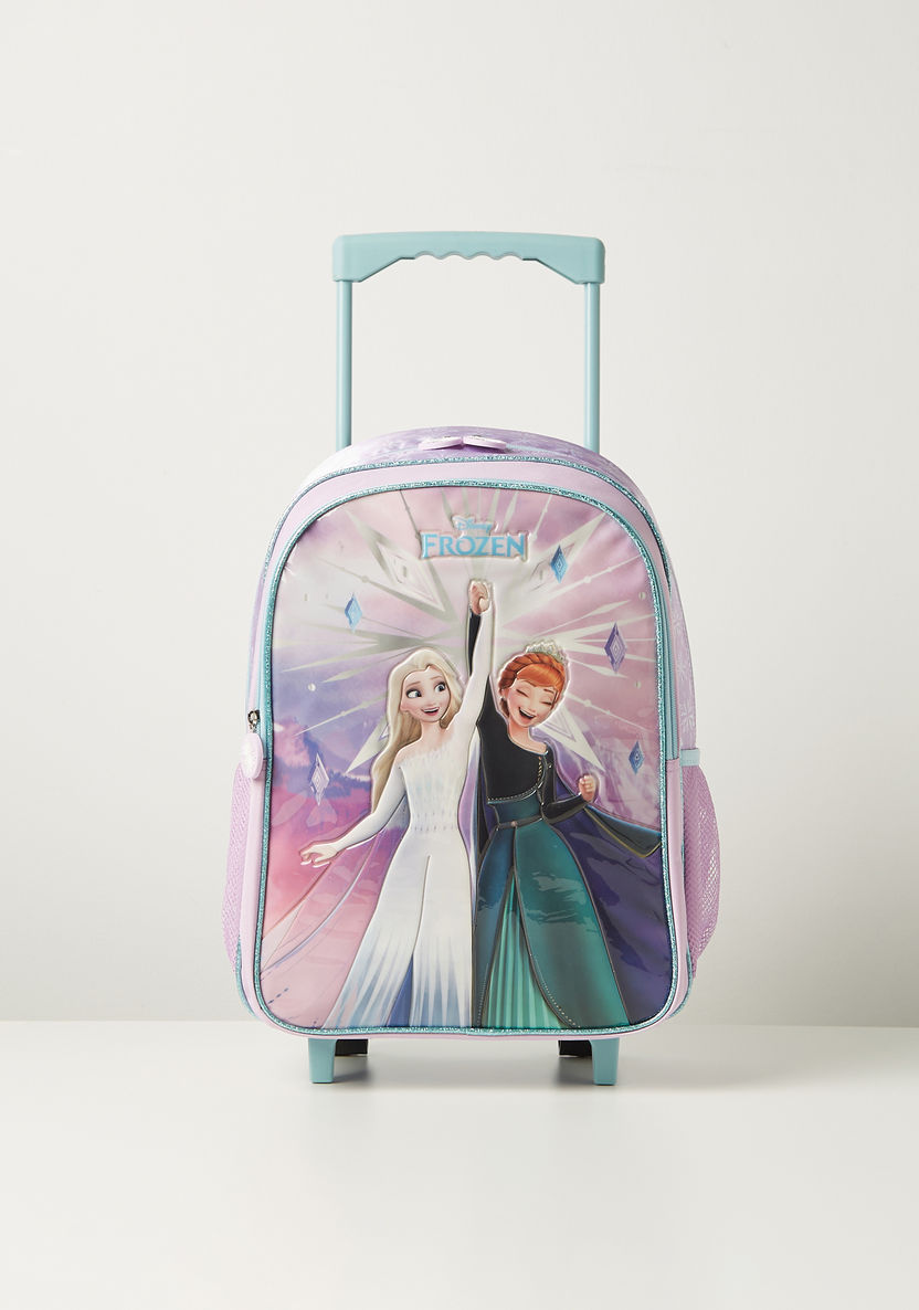 Disney Frozen Print 5-Piece Trolley Backpack Set - 16 inches-School Sets-image-1