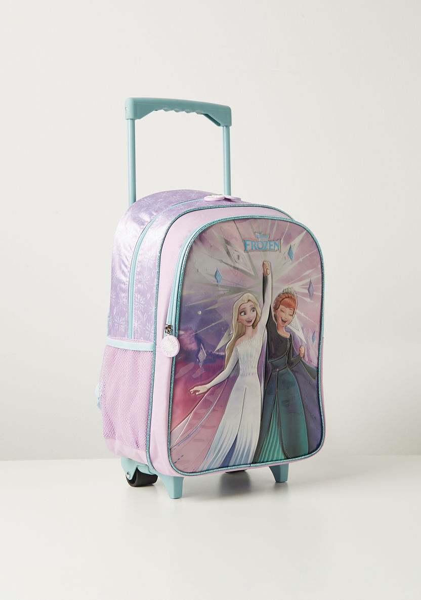 Disney Frozen Print 5-Piece Trolley Backpack Set - 16 inches-School Sets-image-4