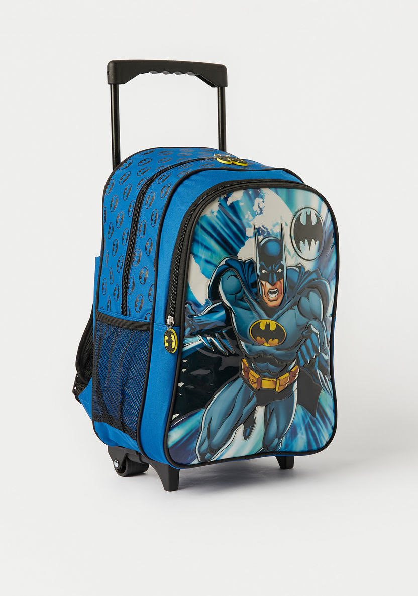 Batman Printed 5-Piece Trolley Backpack Set - 16 inches-School Sets-image-4