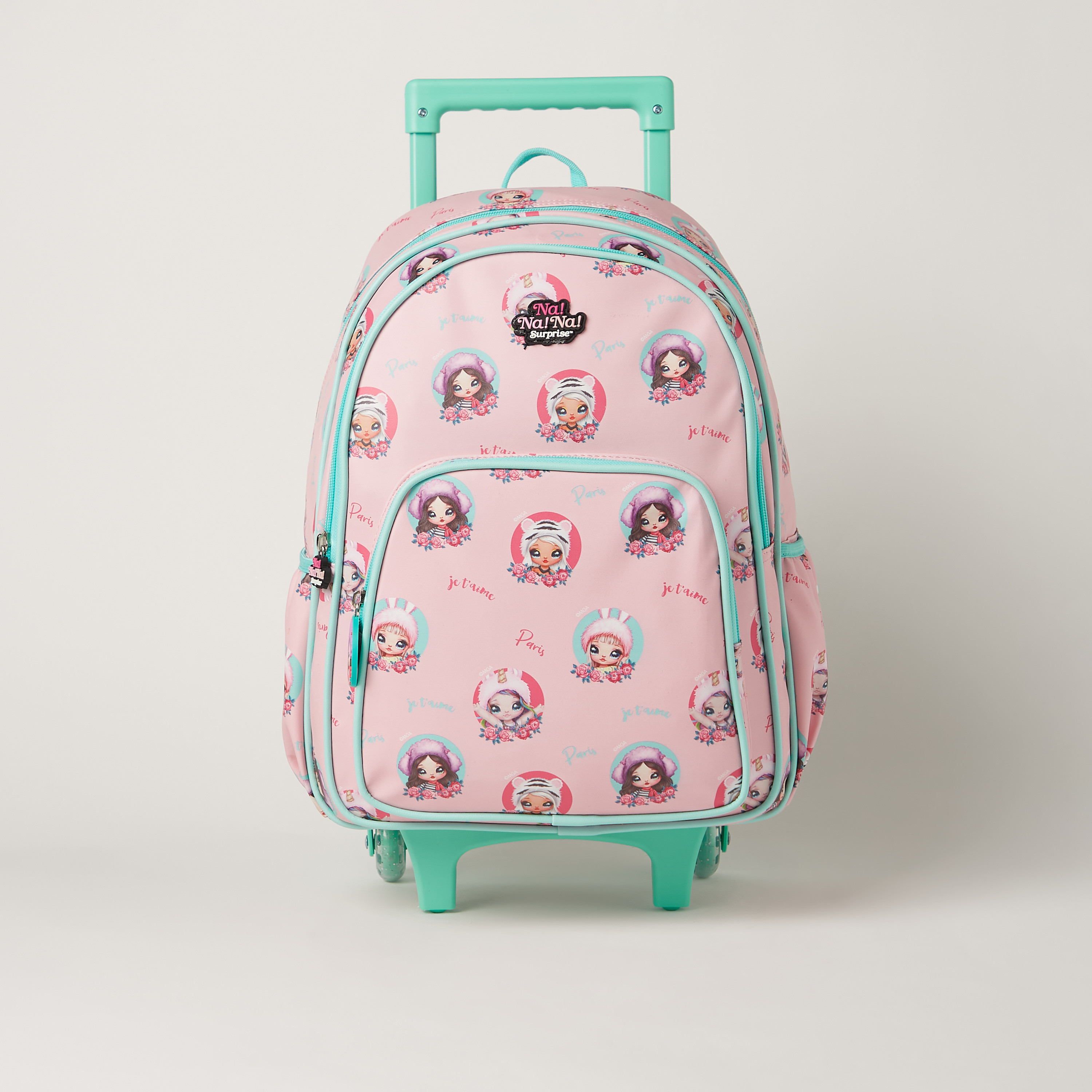 Na! Na! Na! Surprise All-Over Print Trolley Backpack with Adjustable Shoulder Straps - 16 inches-school-bagsandbackpacks-trolleybags-image-1