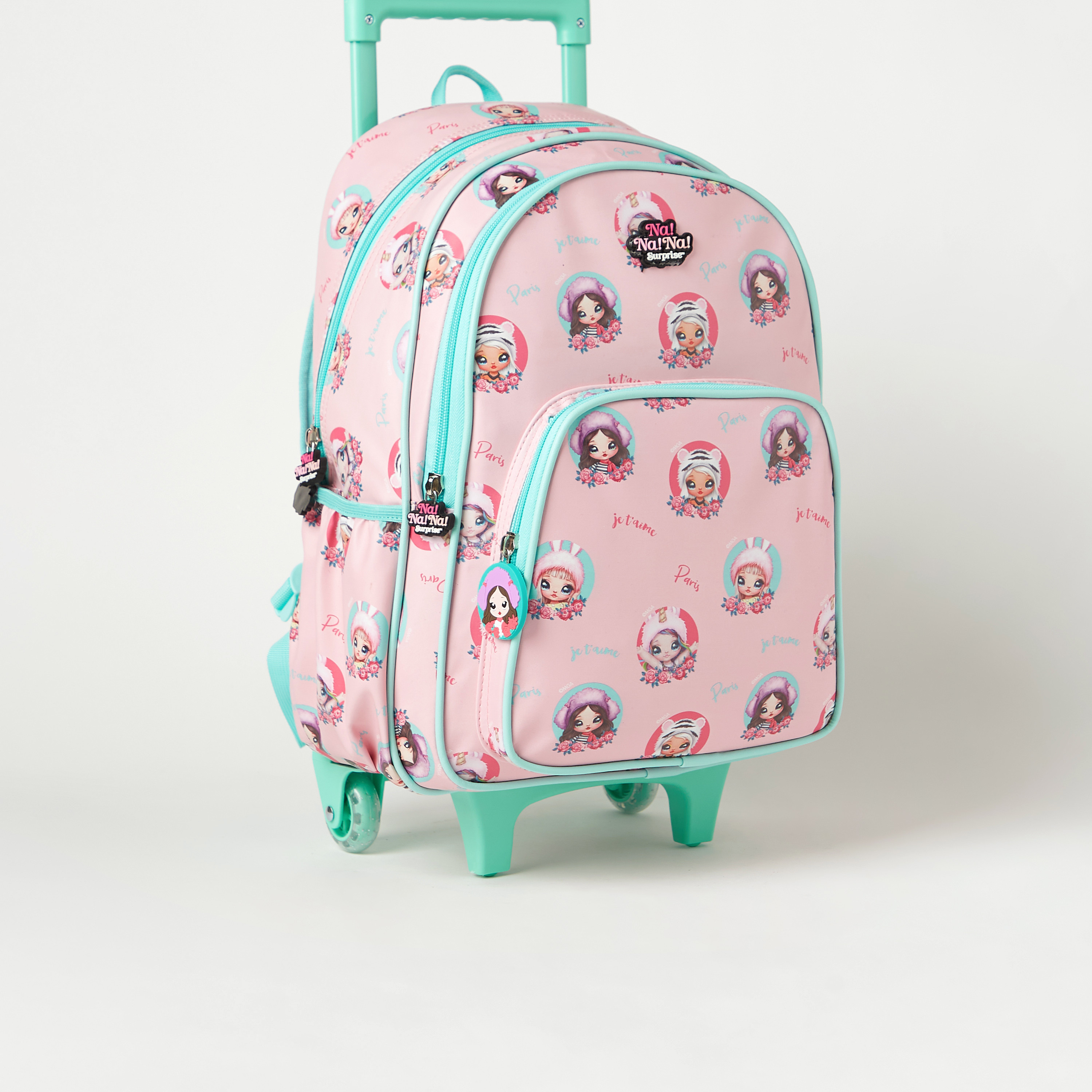 Na! Na! Na! Surprise All-Over Print Trolley Backpack with Adjustable Shoulder Straps - 16 inches-school-bagsandbackpacks-trolleybags-image-2