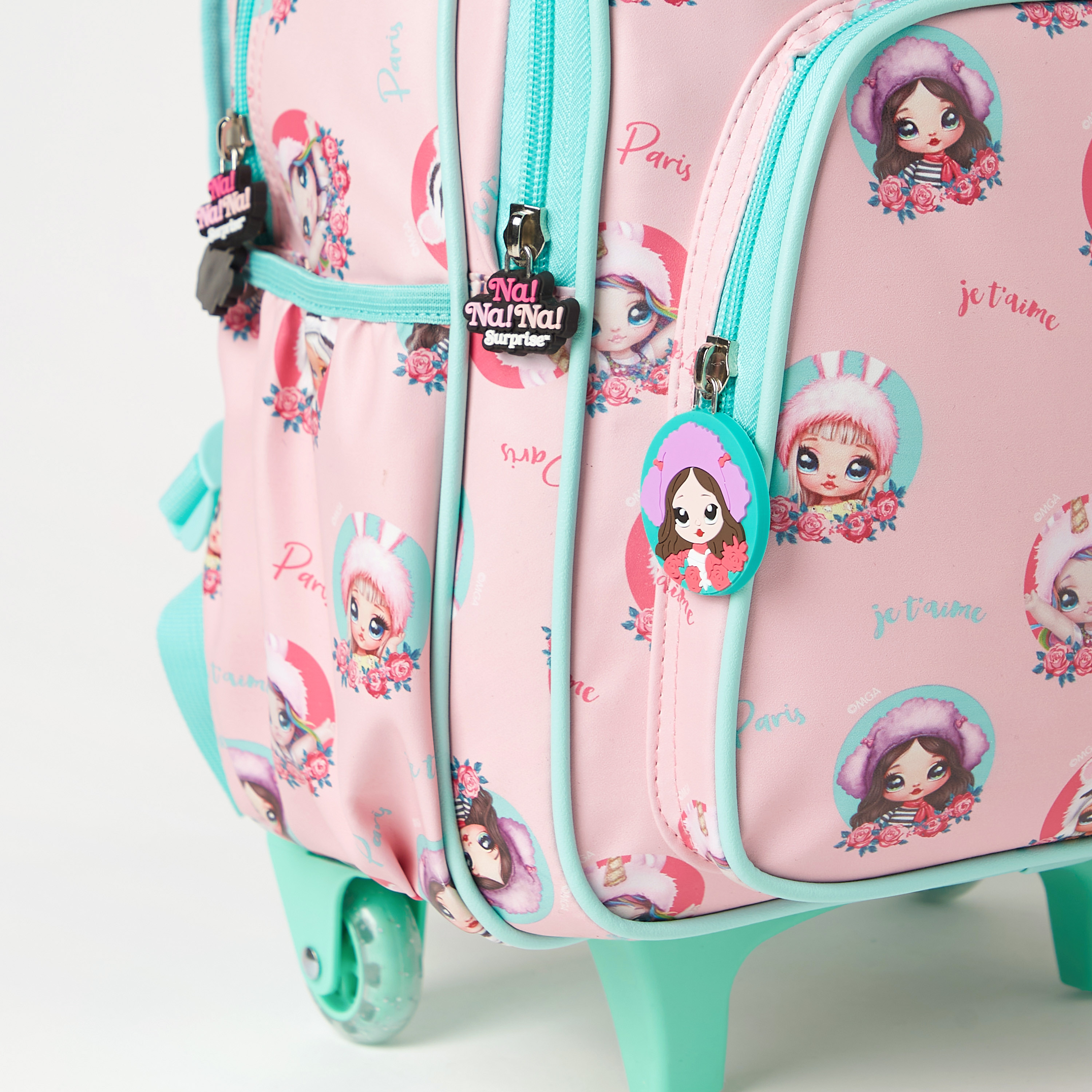 Na! Na! Na! Surprise All-Over Print Trolley Backpack with Adjustable Shoulder Straps - 16 inches-school-bagsandbackpacks-trolleybags-image-3
