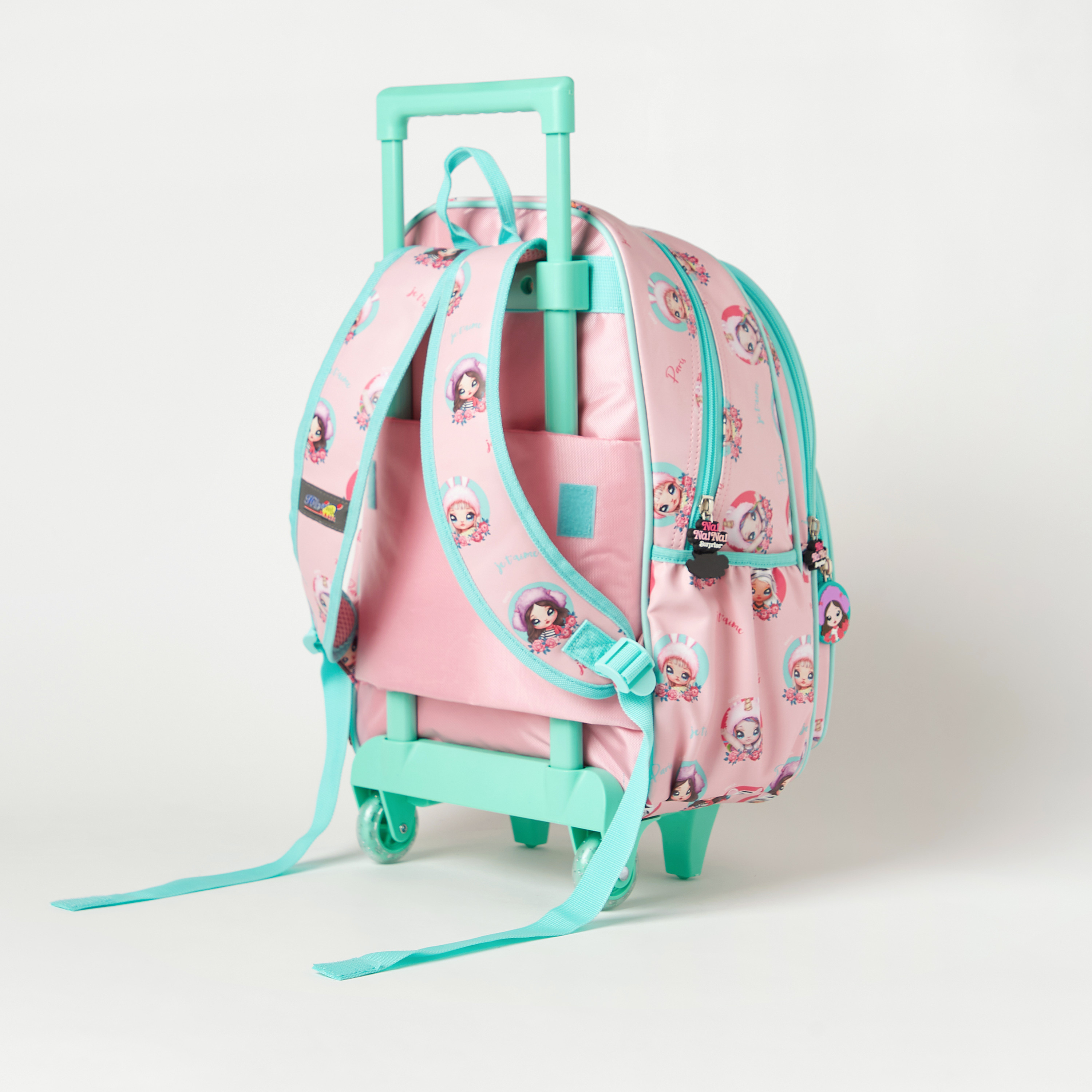 Na! Na! Na! Surprise All-Over Print Trolley Backpack with Adjustable Shoulder Straps - 16 inches-school-bagsandbackpacks-trolleybags-image-4