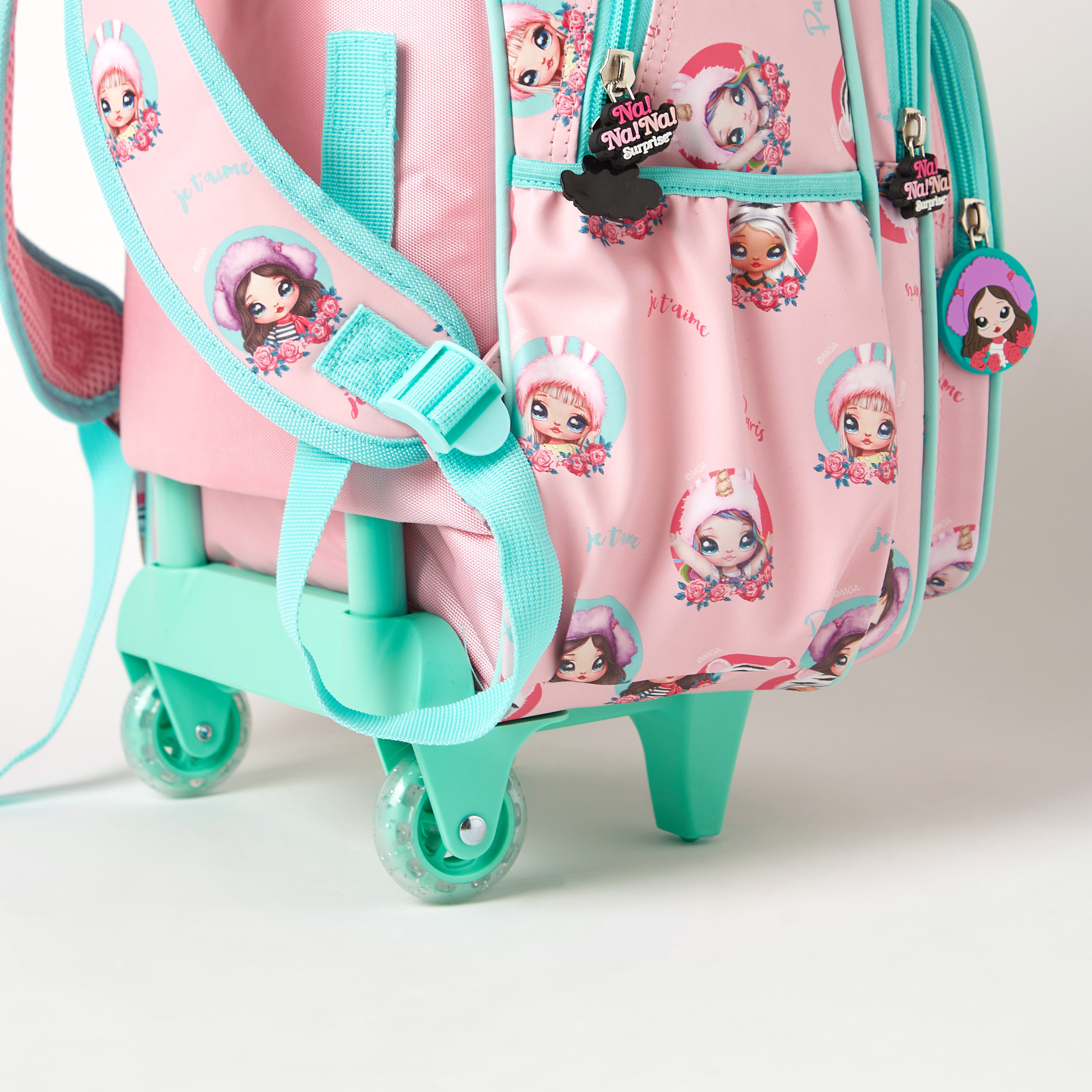 Na! Na! Na! Surprise All-Over Print Trolley Backpack with Adjustable Shoulder Straps - 16 inches-school-bagsandbackpacks-trolleybags-image-5