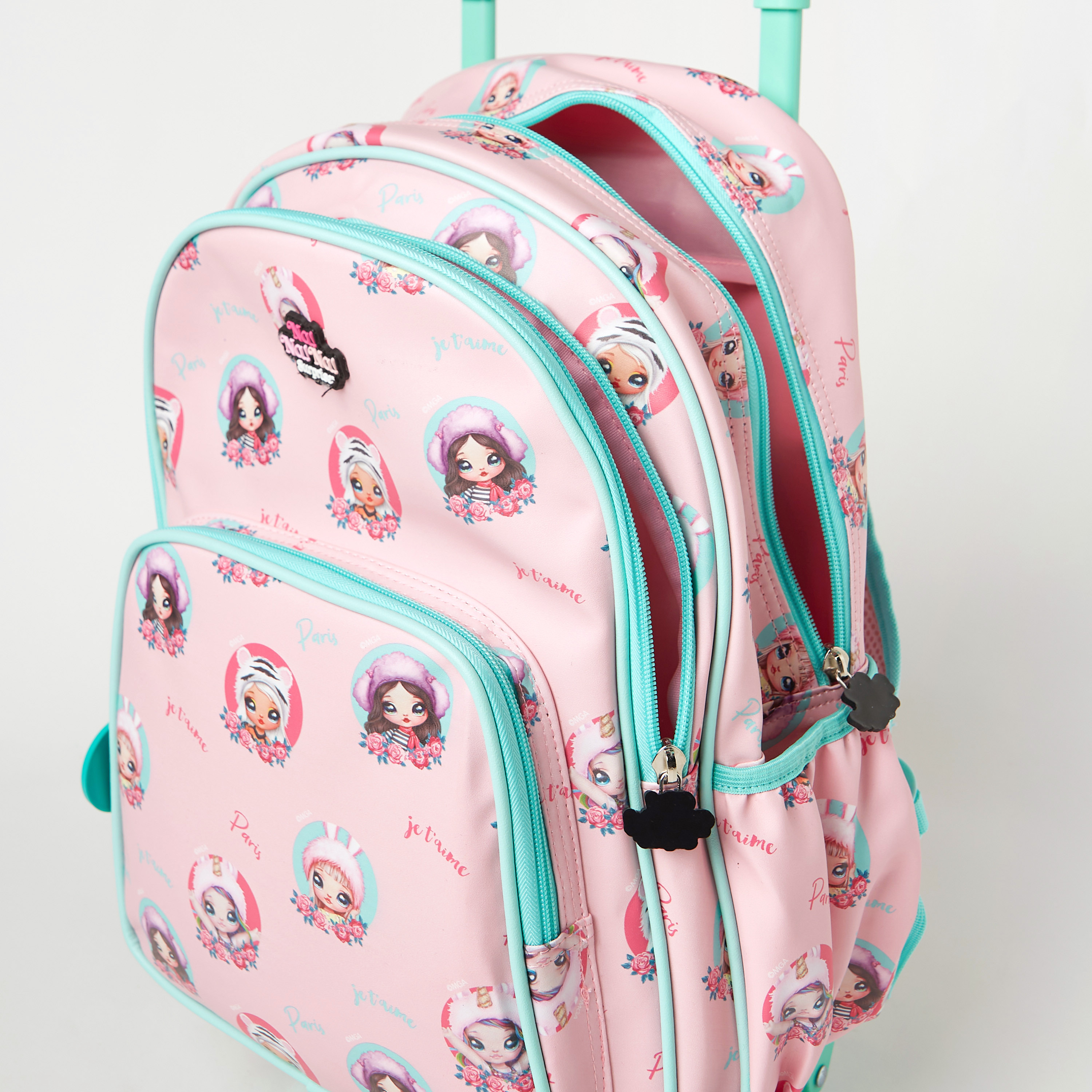 Na! Na! Na! Surprise All-Over Print Trolley Backpack with Adjustable Shoulder Straps - 16 inches-school-bagsandbackpacks-trolleybags-image-6