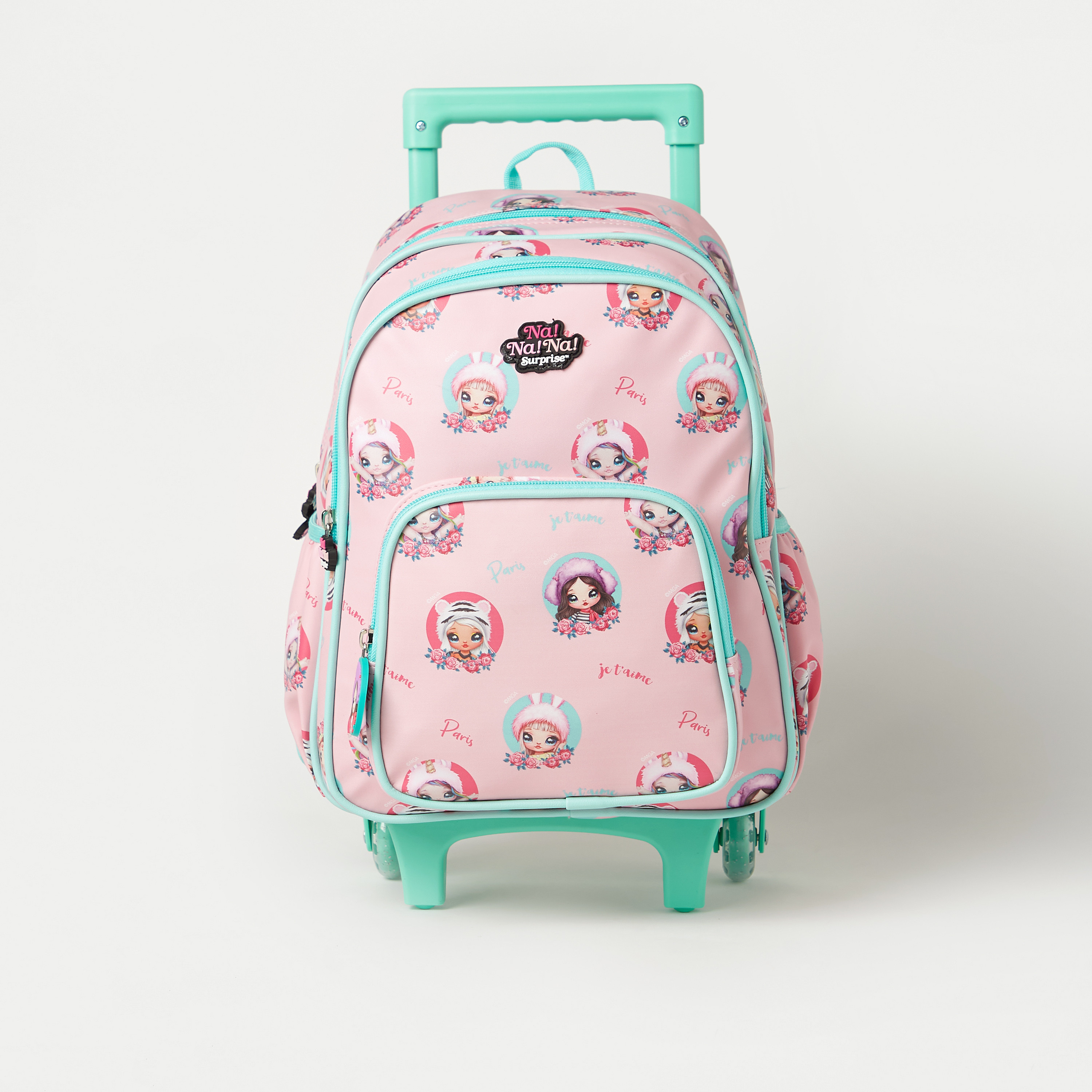Na! Na! Na! Surprise All-Over Print Trolley Backpack with Adjustable Shoulder Straps - 14 inches-school-bagsandbackpacks-trolleybags-image-1