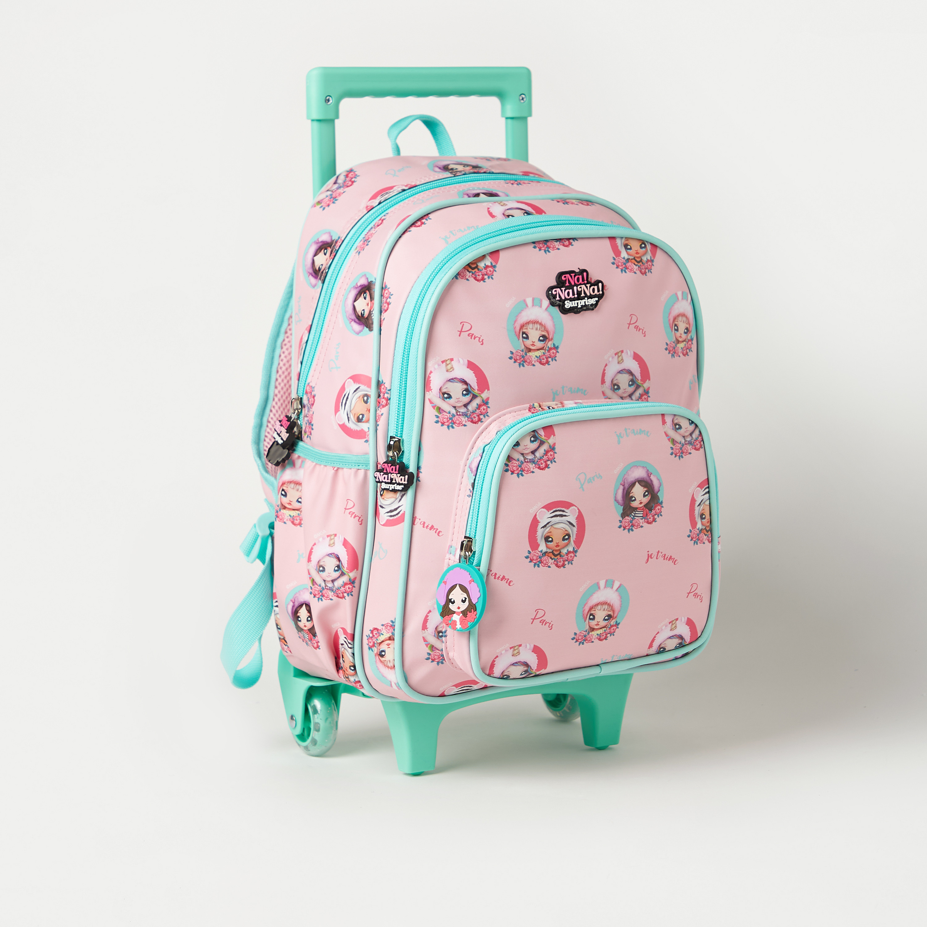 Na! Na! Na! Surprise All-Over Print Trolley Backpack with Adjustable Shoulder Straps - 14 inches-school-bagsandbackpacks-trolleybags-image-2