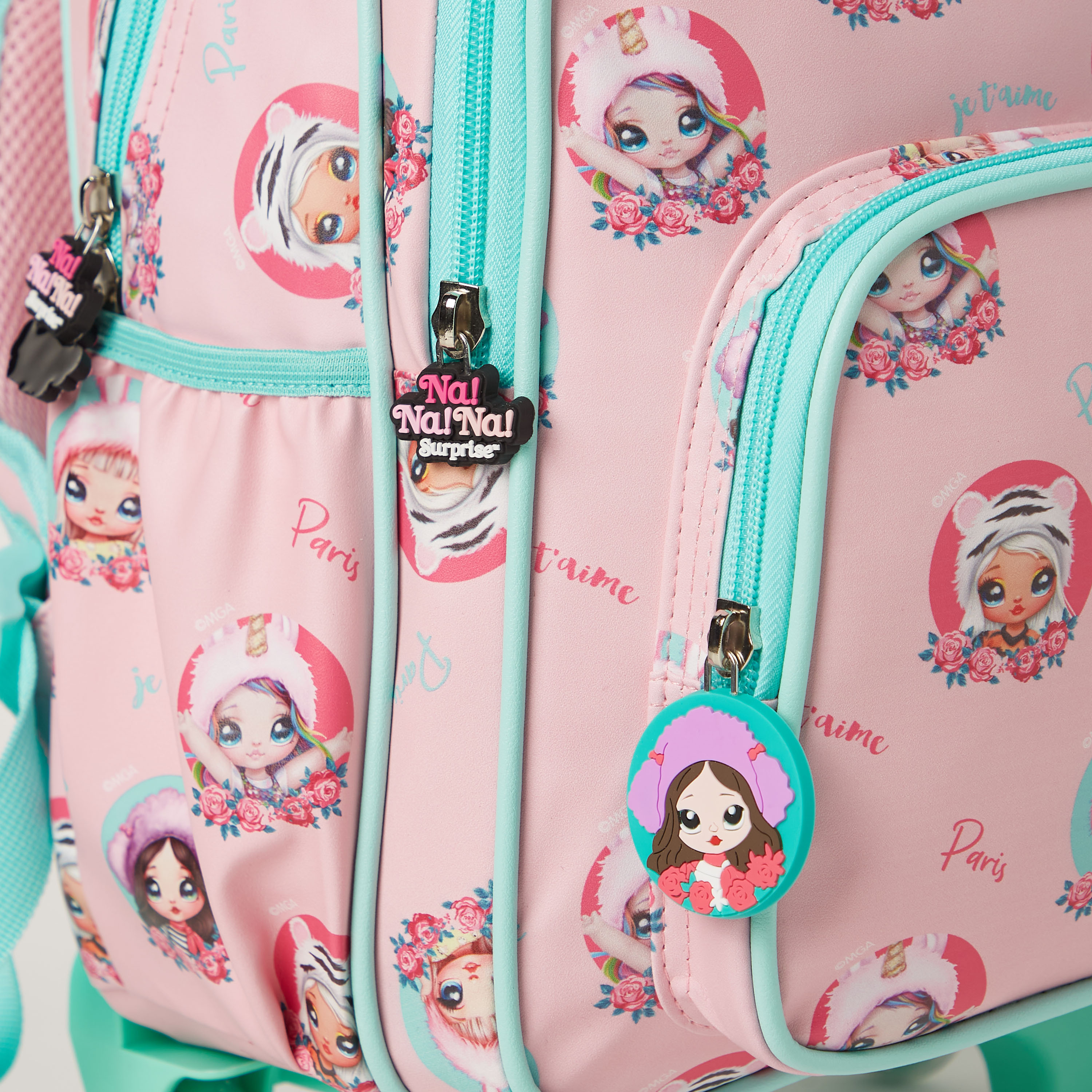Na! Na! Na! Surprise All-Over Print Trolley Backpack with Adjustable Shoulder Straps - 14 inches-school-bagsandbackpacks-trolleybags-image-3