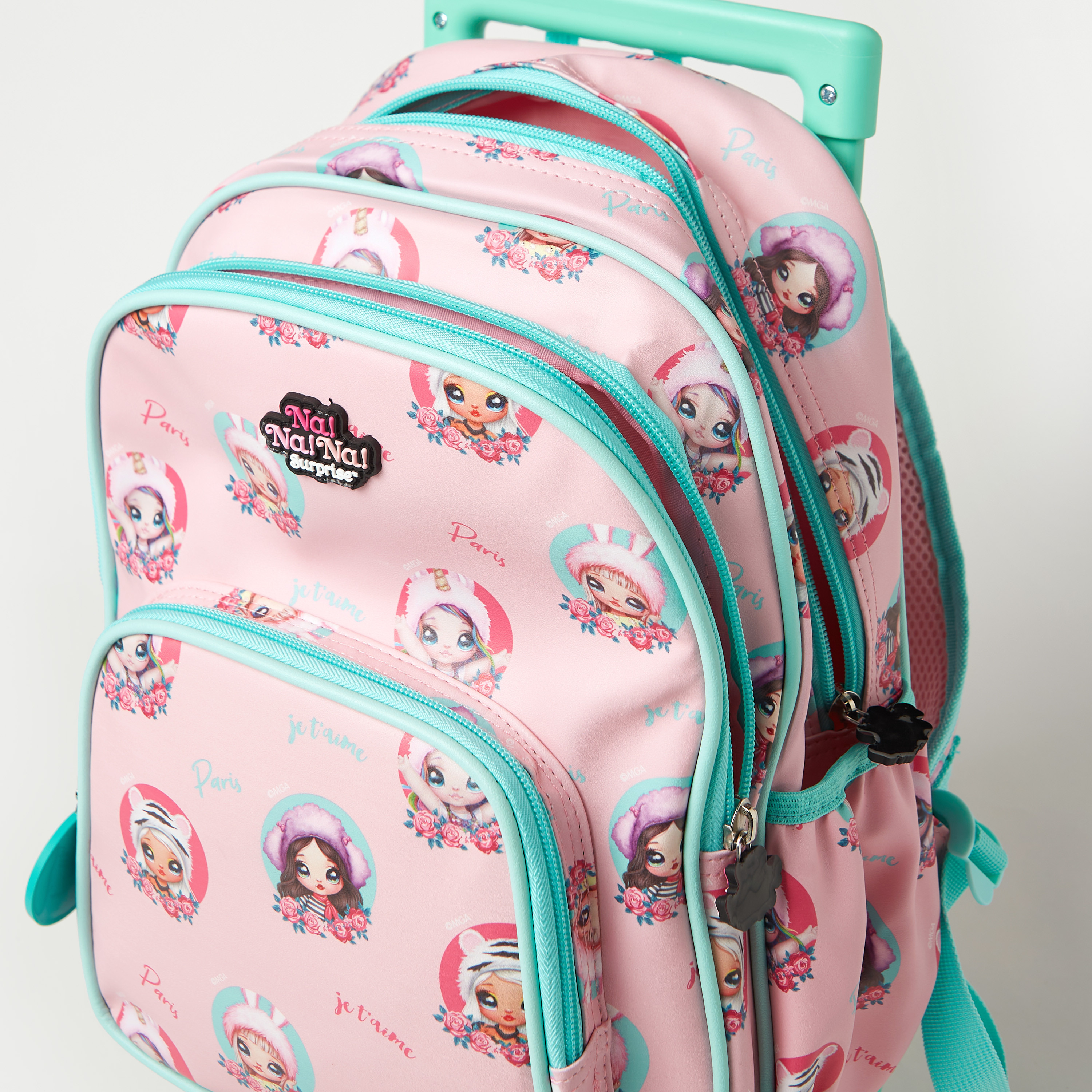 Na! Na! Na! Surprise All-Over Print Trolley Backpack with Adjustable Shoulder Straps - 14 inches-school-bagsandbackpacks-trolleybags-image-6