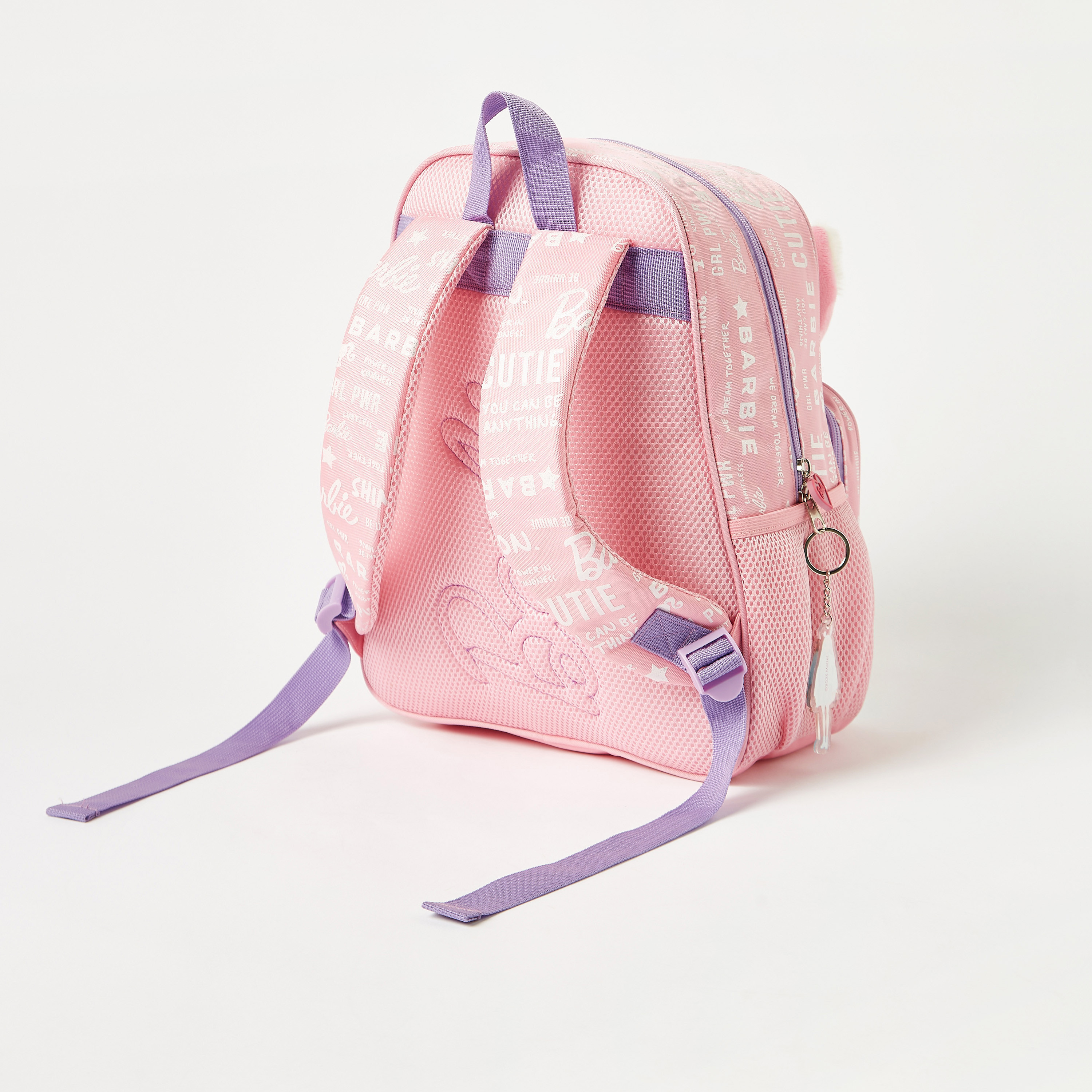Barbie Embellished Backpack with 3D Ears and Adjustable Straps - 14 inches-school-bagsandbackpacks-backpacks-image-6