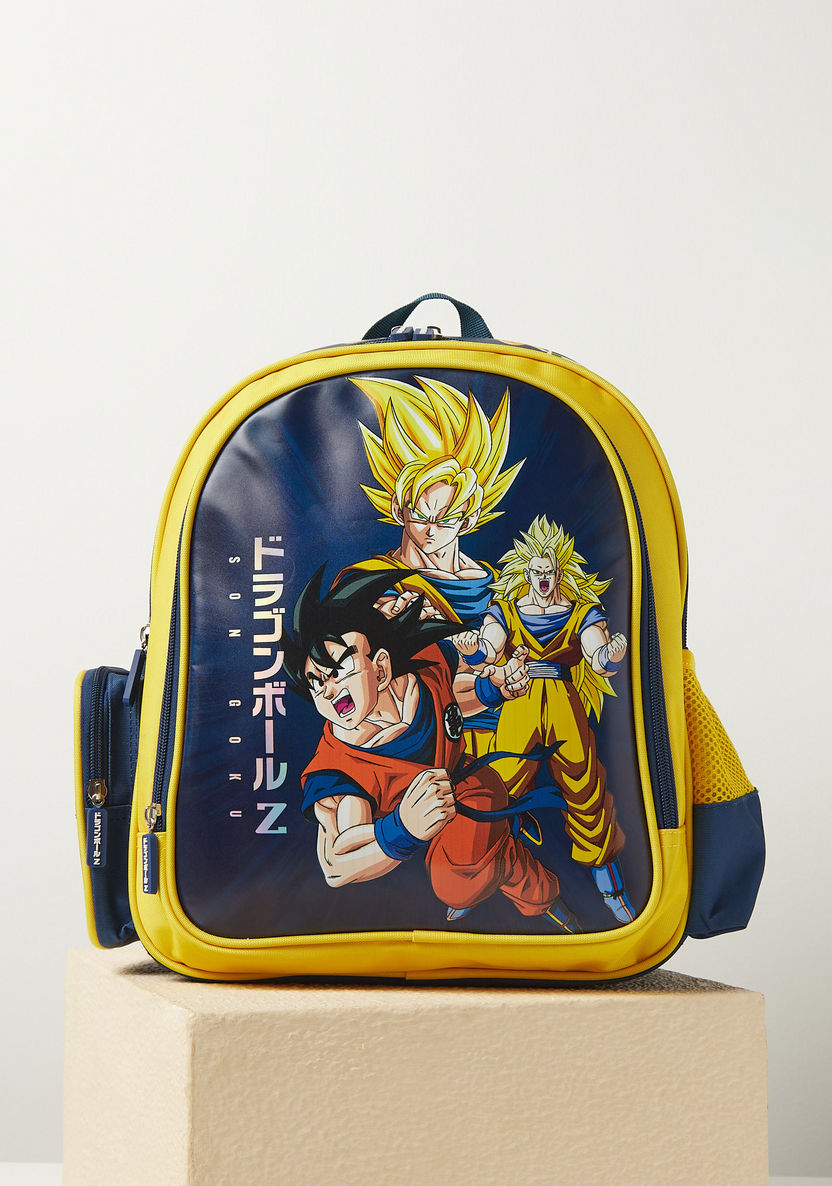 Dragon Ball Z Printed Backpack - 14 inches-Backpacks-image-0