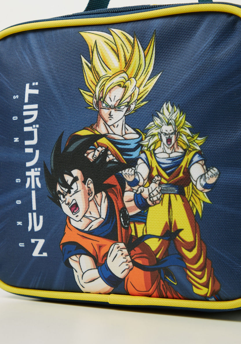 Dragon Ball Z Printed Lunch Bag with Zip Closure-Lunch Bags-image-3