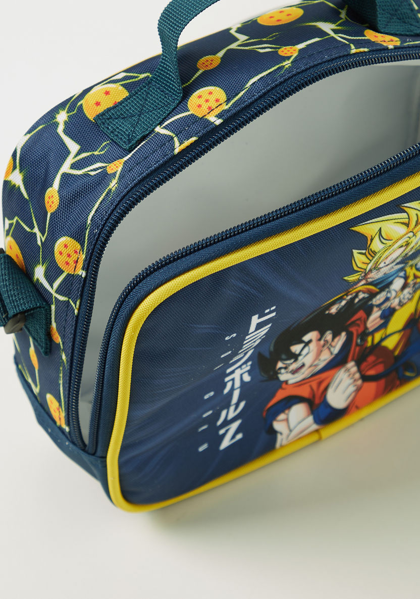 Dragon Ball Z Printed Lunch Bag with Zip Closure-Lunch Bags-image-4