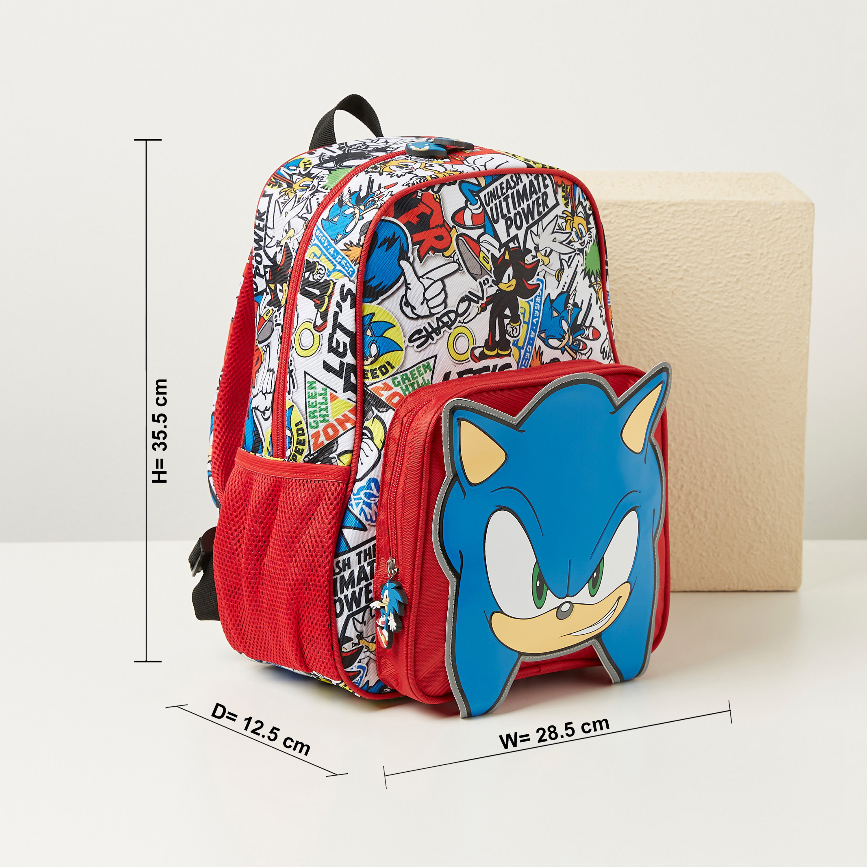شنطة ظهر بنمط سونيك ذا هيدجهوج ثلاثي الأبعاد - 14 بوصة-school-bagsandbackpacks-backpacks-image-2