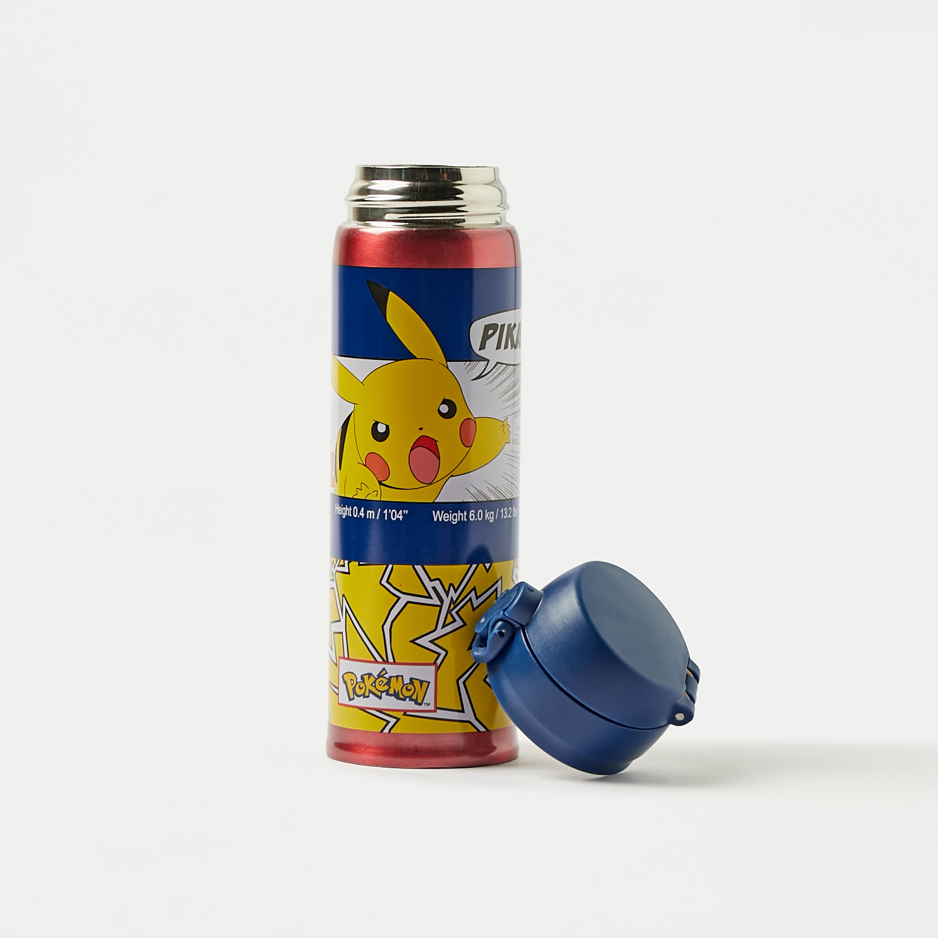 Pokemon Printed Stainless Steel Water Bottle - 400 ml-school-waterbottles-image-3