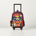 Naruto Printed Trolley Backpack with Retractable Handle - 14 inches-Trolleys-thumbnailMobile-0