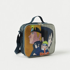 Naruto Printed Lunch Bag with Zip Closure