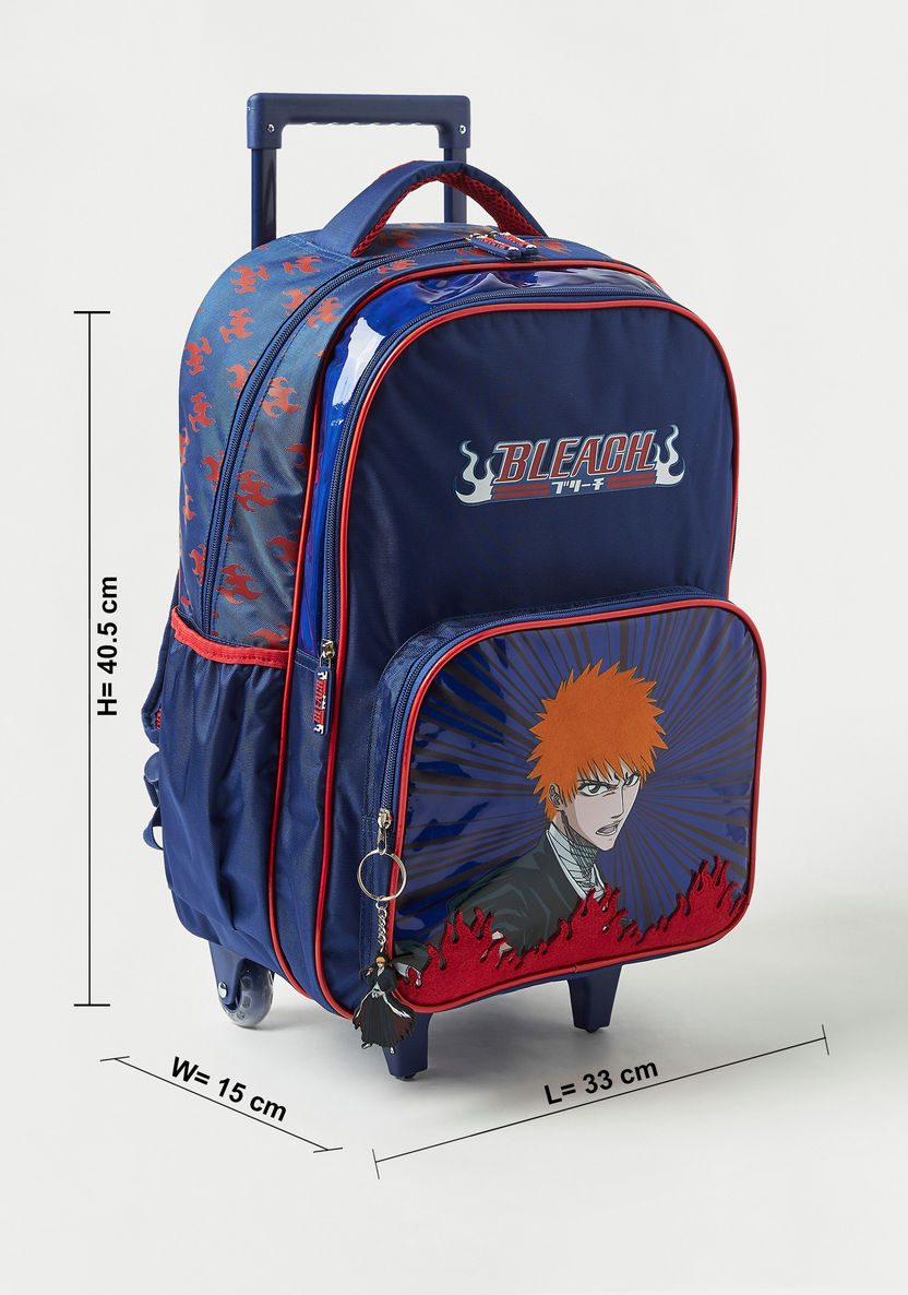 Hollywood Magic Bleach Print Trolley Backpack with Wheels - 18 inches-Trolleys-image-1