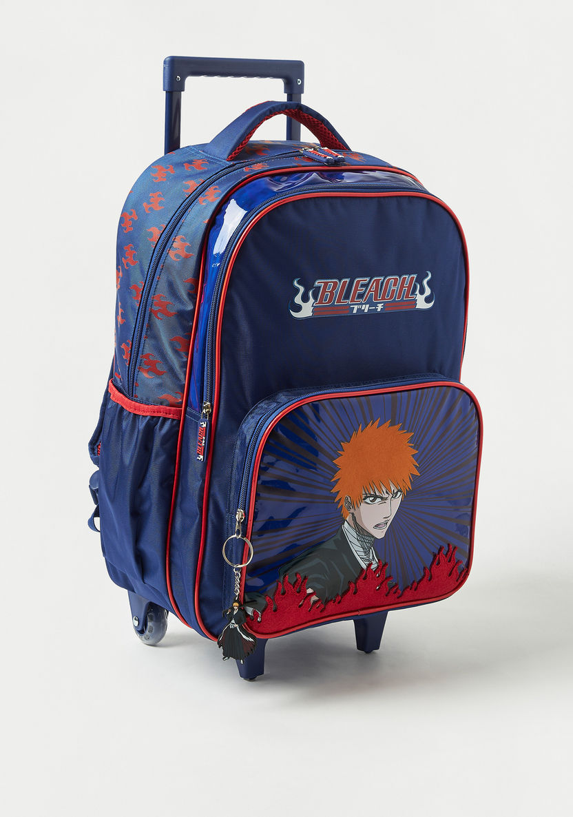 Hollywood Magic Bleach Print Trolley Backpack with Wheels - 18 inches-Trolleys-image-2