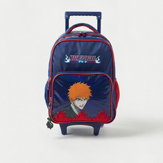 Hollywood Magic Bleach Print Trolley Backpack with Wheels - 16 inches