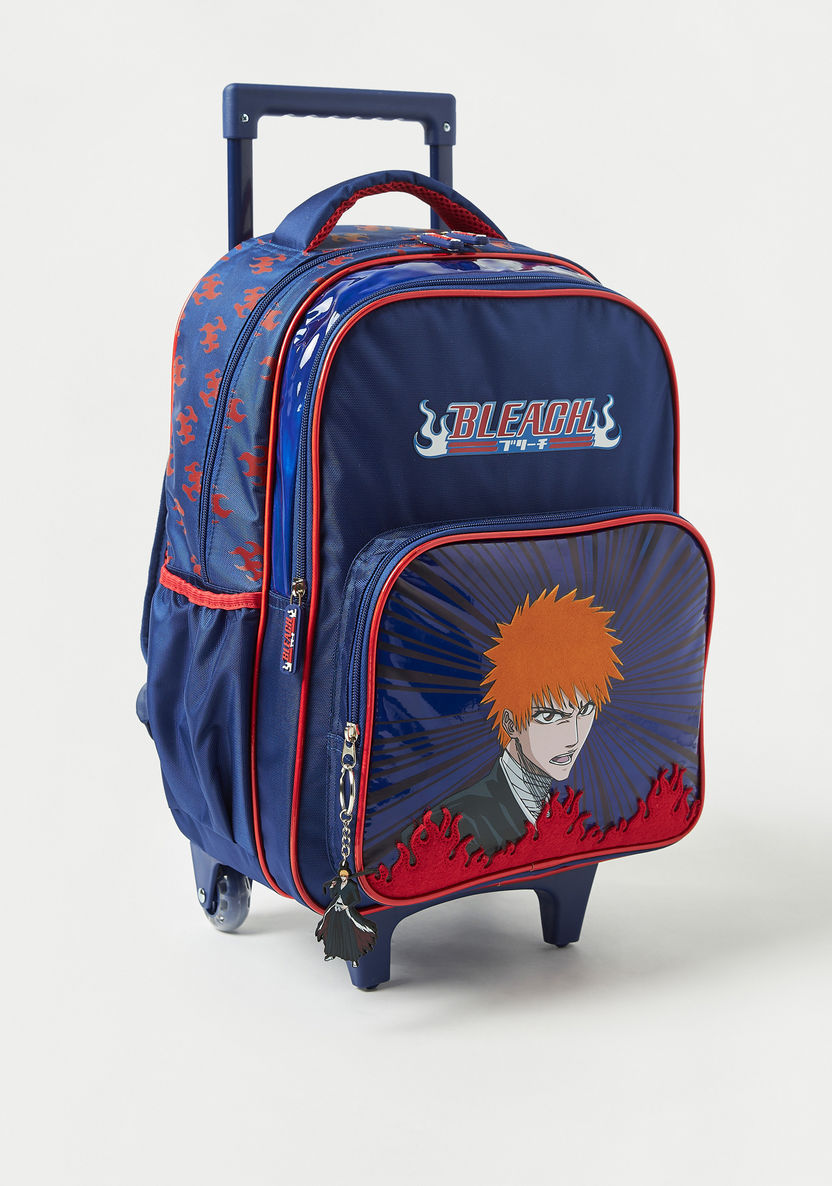 Hollywood Magic Bleach Print Trolley Backpack with Wheels - 16 inches-Trolleys-image-2