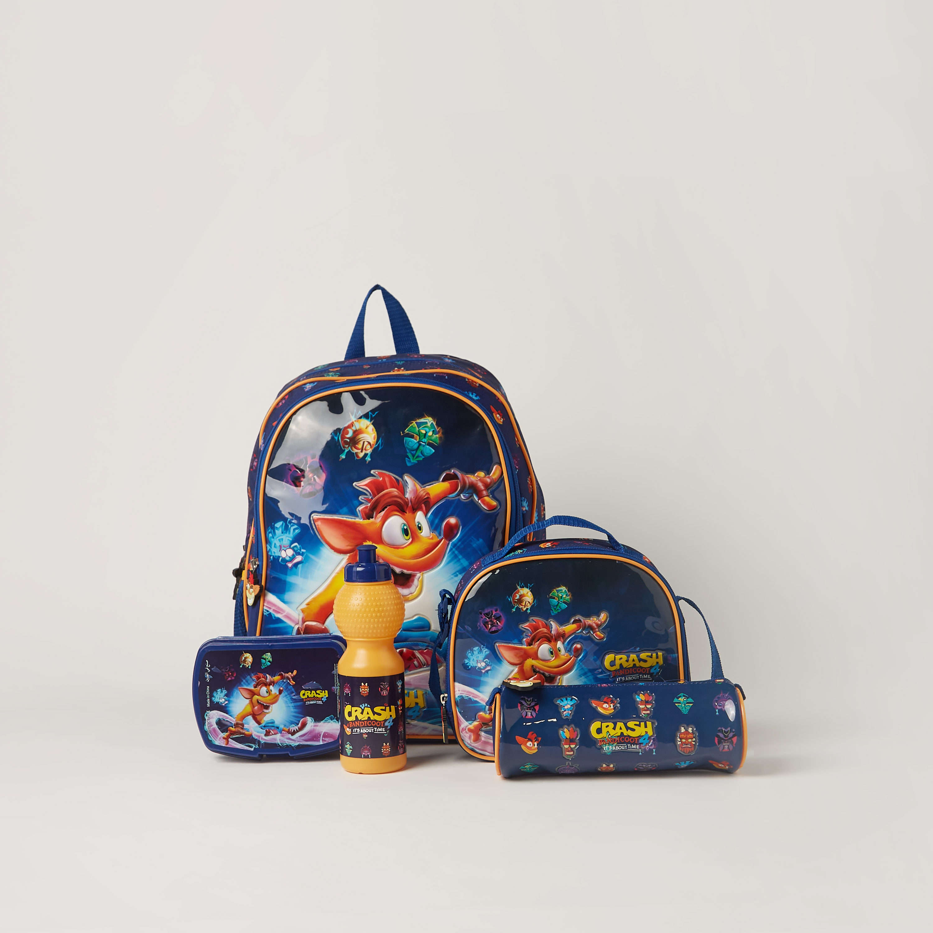 طقم شنطة ظهر ترولي 5 قطع بطبعات من هوليوود ماجيك - 16 بوصة-school-bagsandbackpacks-backpacks-image-1