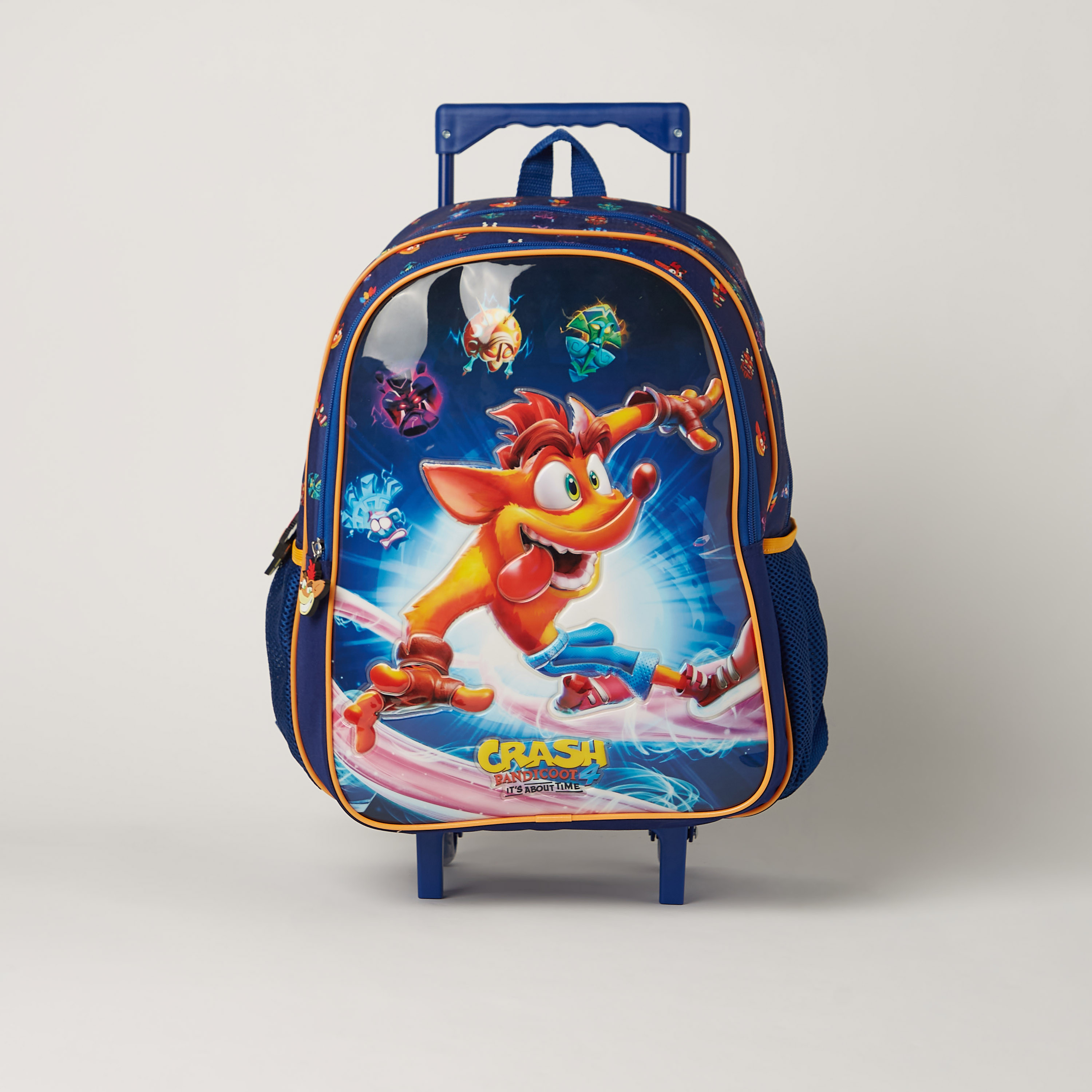 Hollywood Magic 5-Piece Crash Bandicoot Print Trolley Backpack Set - 16 inches-school-bagsandbackpacks-trolleybags-image-2