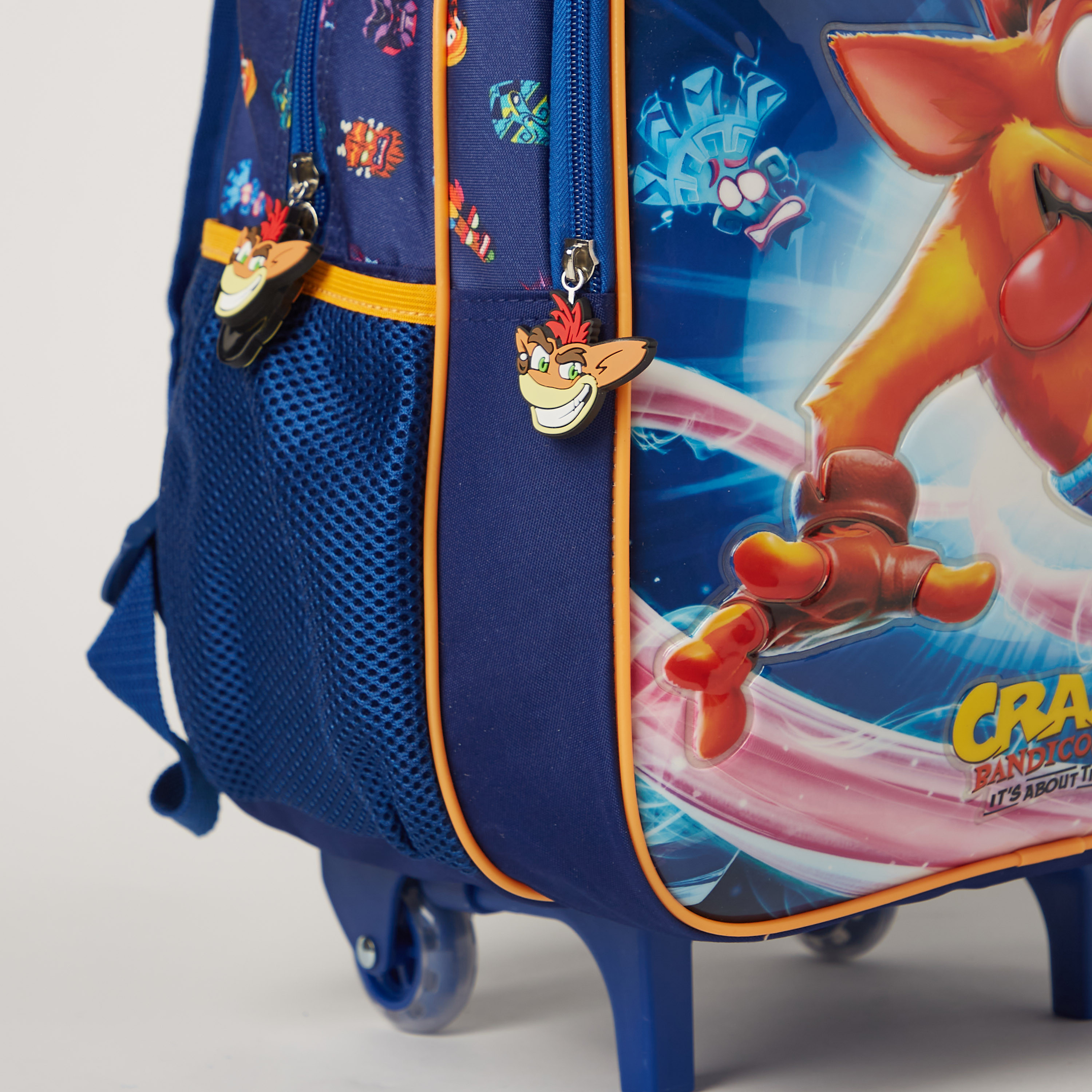 Hollywood Magic 5-Piece Crash Bandicoot Print Trolley Backpack Set - 16 inches-school-bagsandbackpacks-trolleybags-image-6