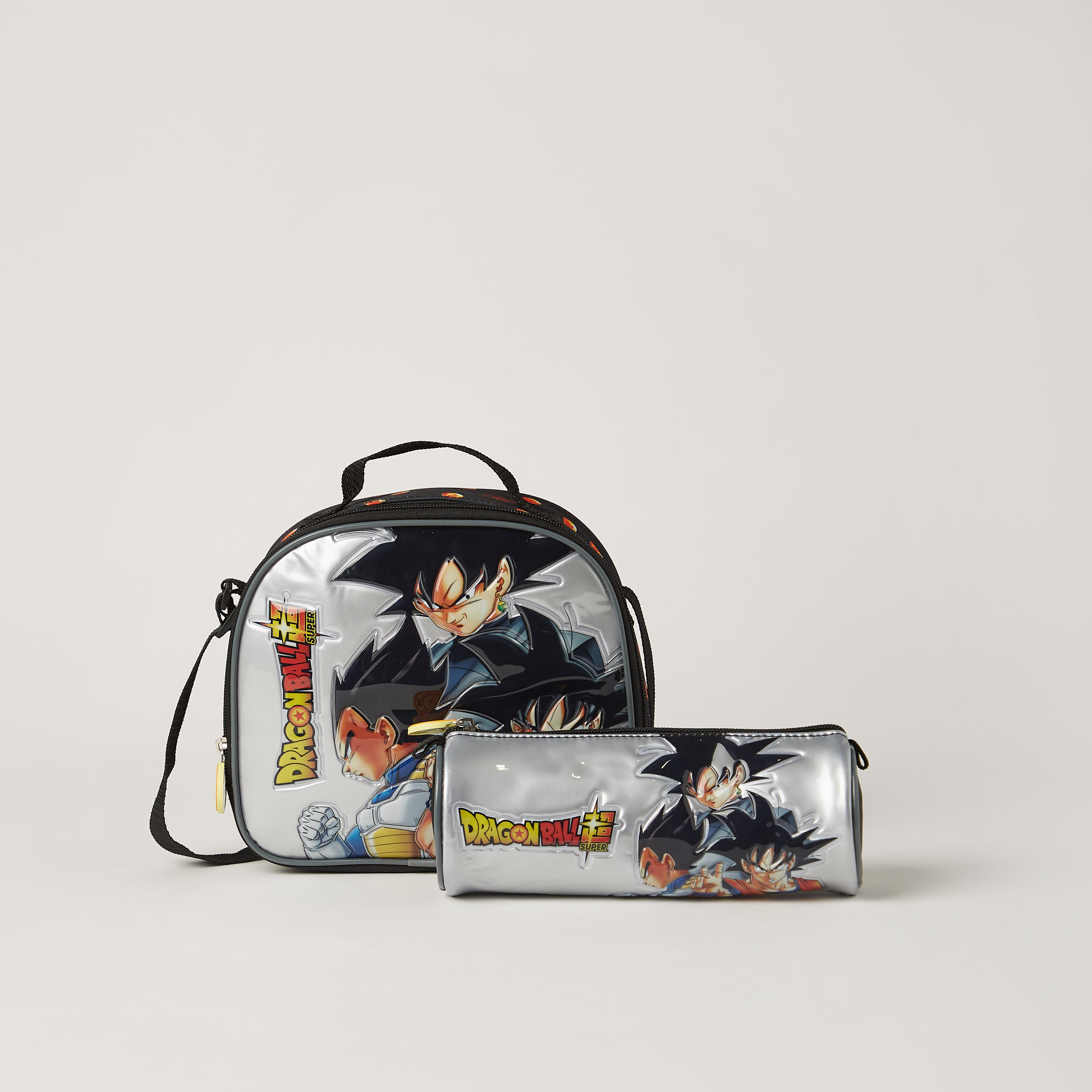 Shop Dragon Ball Z Print 5-Piece Trolley Backpack Set - 16 inches