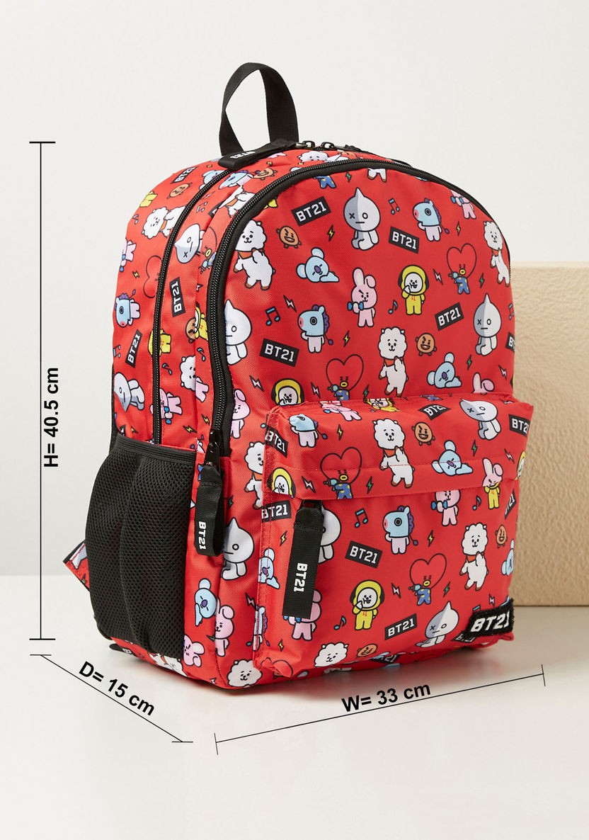 BT21 All-Over Print Backpack - 16 inches-Backpacks-image-2