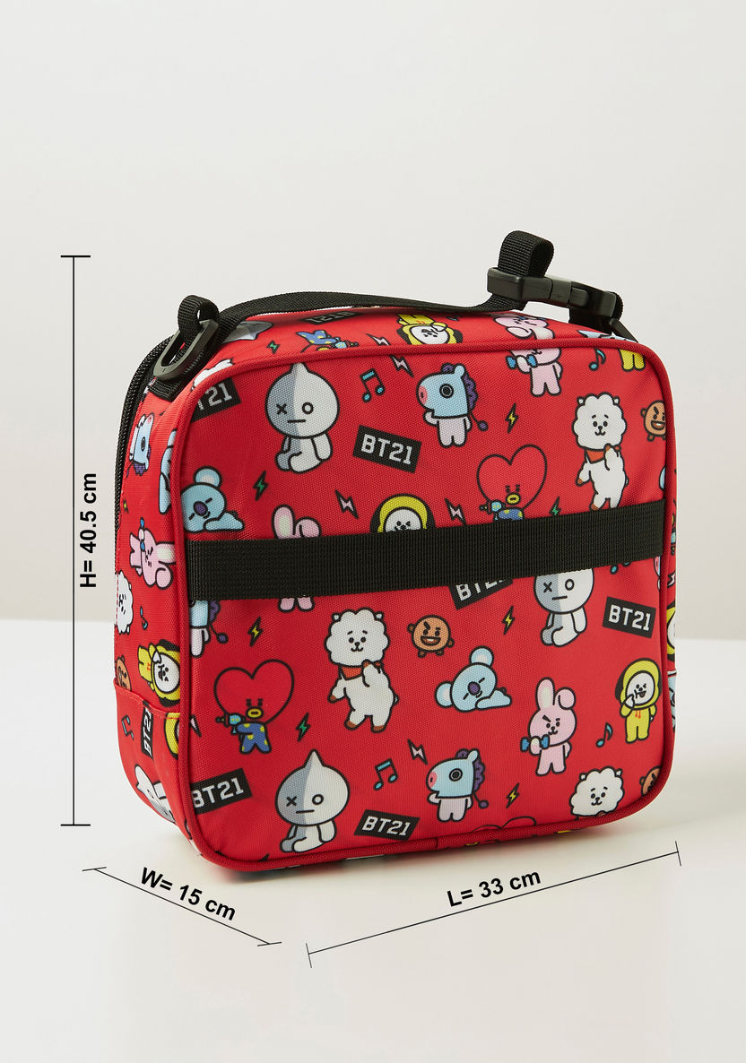 BT21 All-Over Print Lunch Bag with Detachable Strap-Lunch Bags-image-1