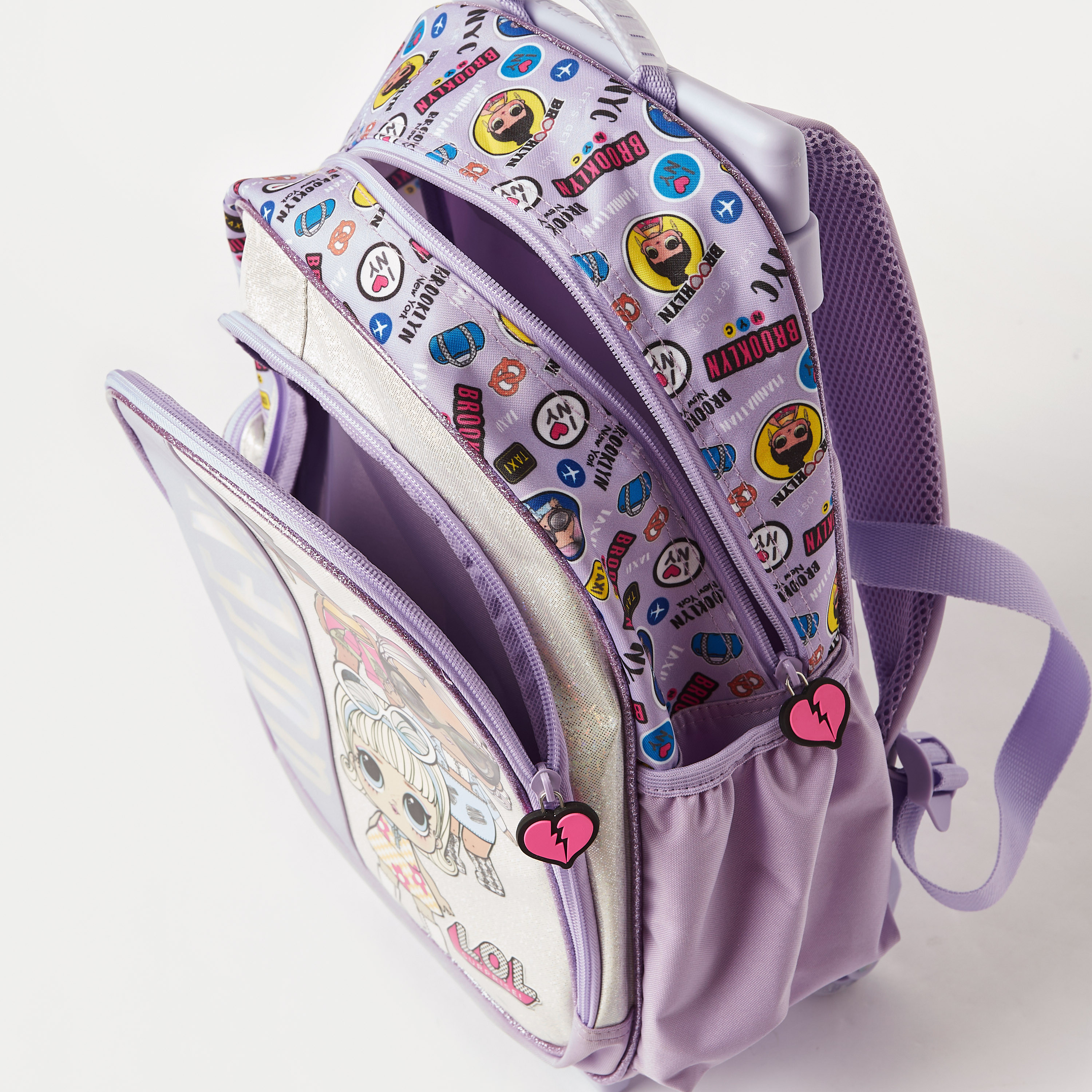 Buy First Kid L.O.L. Surprise Print Trolley Backpack with Wheels 14 inches Online Babyshop UAE