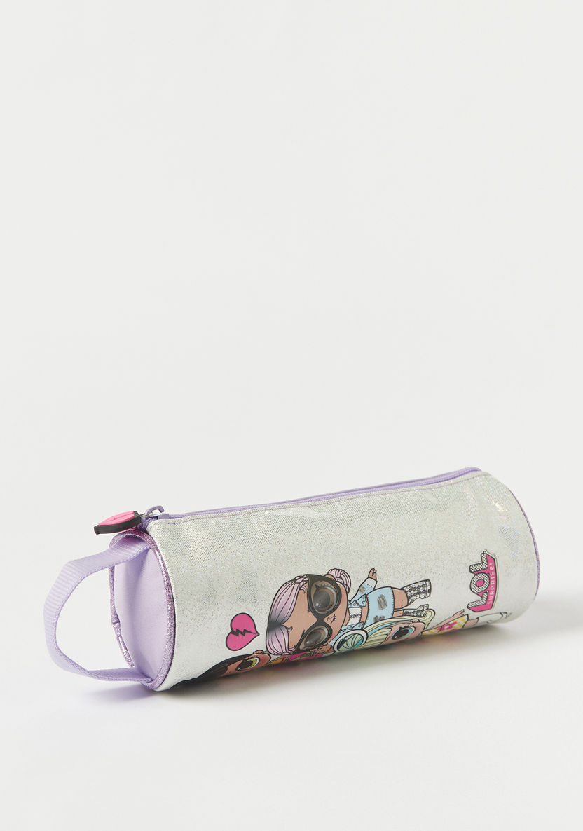 First Kid L.O.L. Surprise! Print Pencil Pouch with Zip Closure-Pencil Cases-image-1