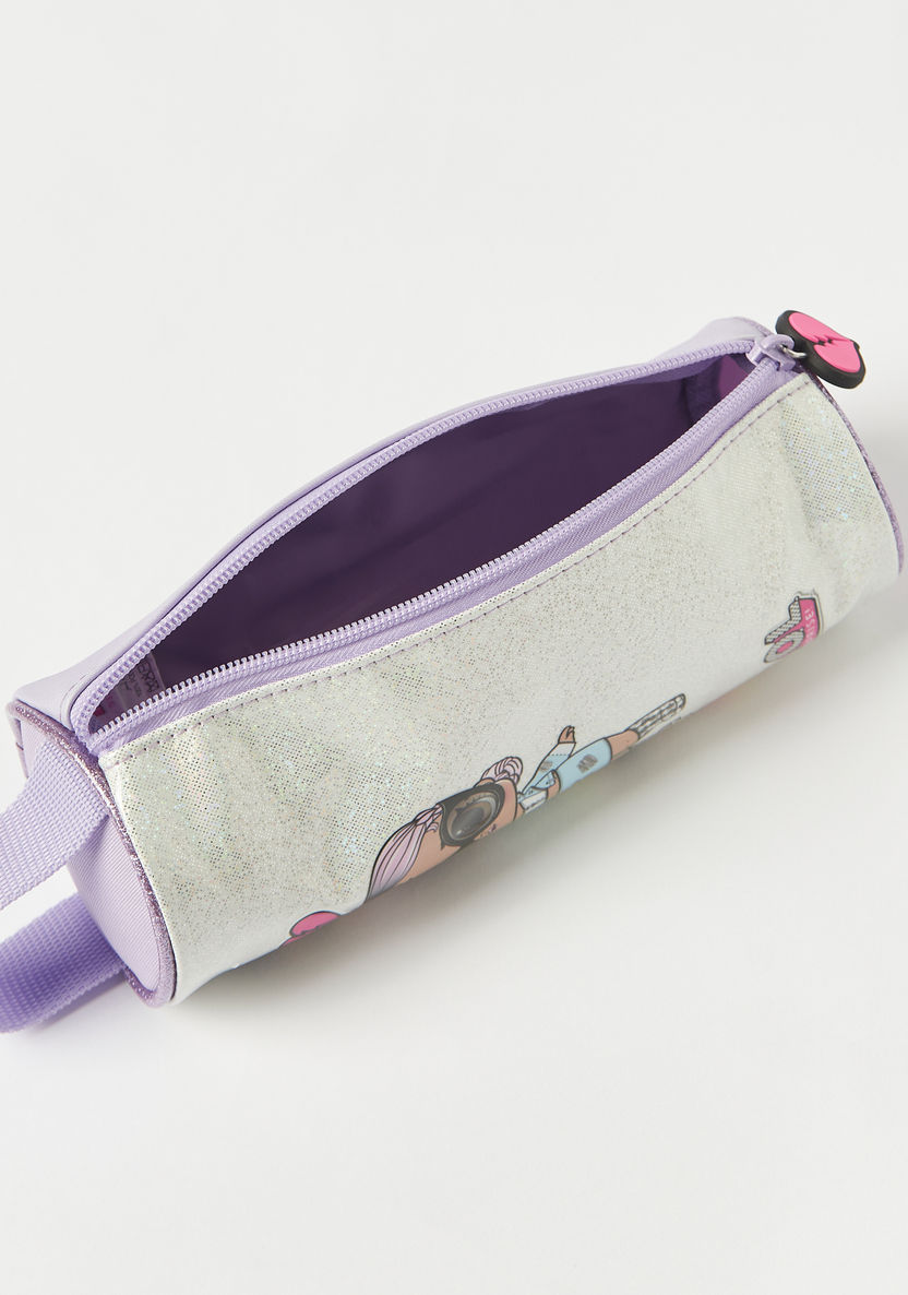 First Kid L.O.L. Surprise! Print Pencil Pouch with Zip Closure-Pencil Cases-image-4