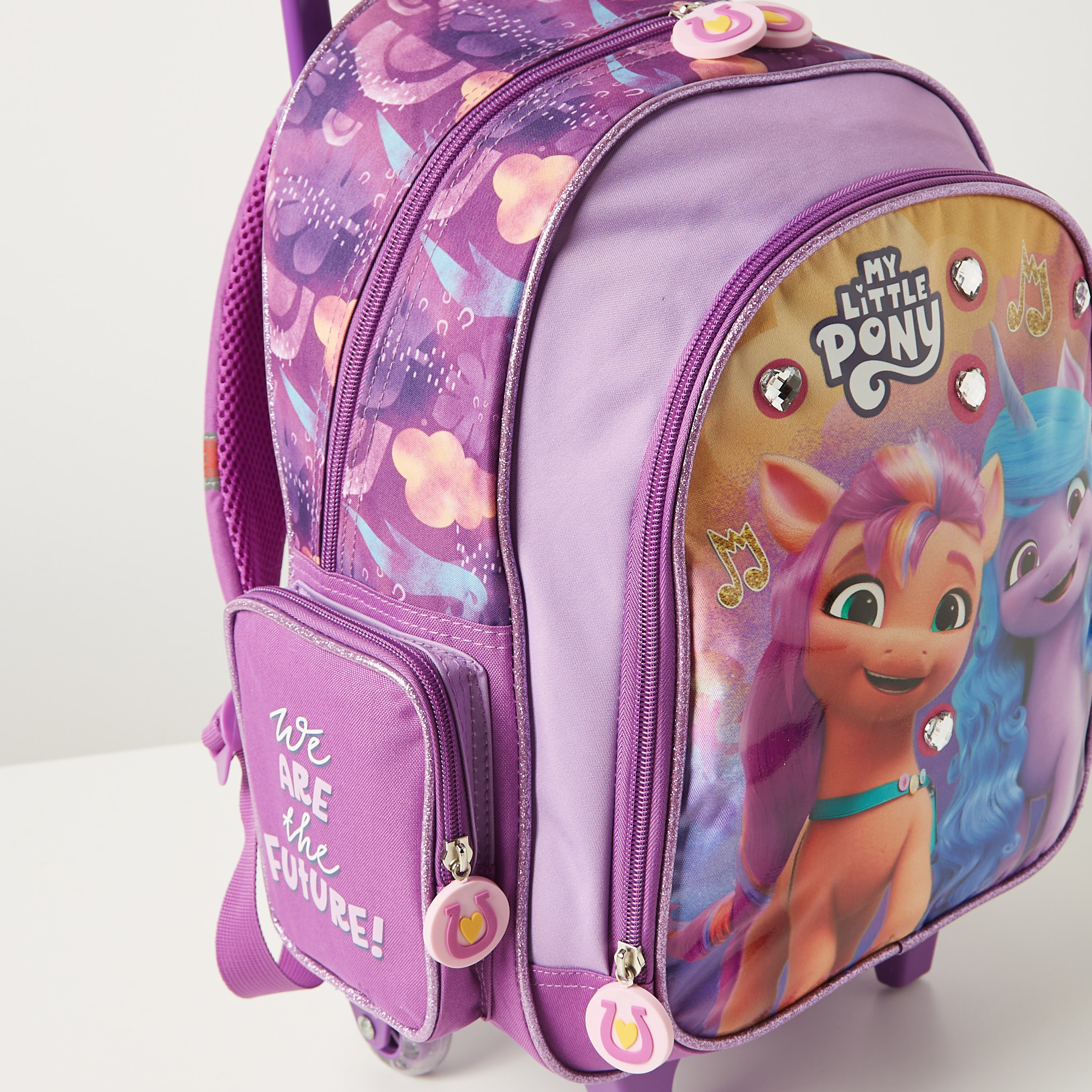 شنطة ظهر ترولي بطبعات ماي ليتل بوني ومقبض قابل للسحب - 14 بوصة-school-bagsandbackpacks-trolleybags-image-3