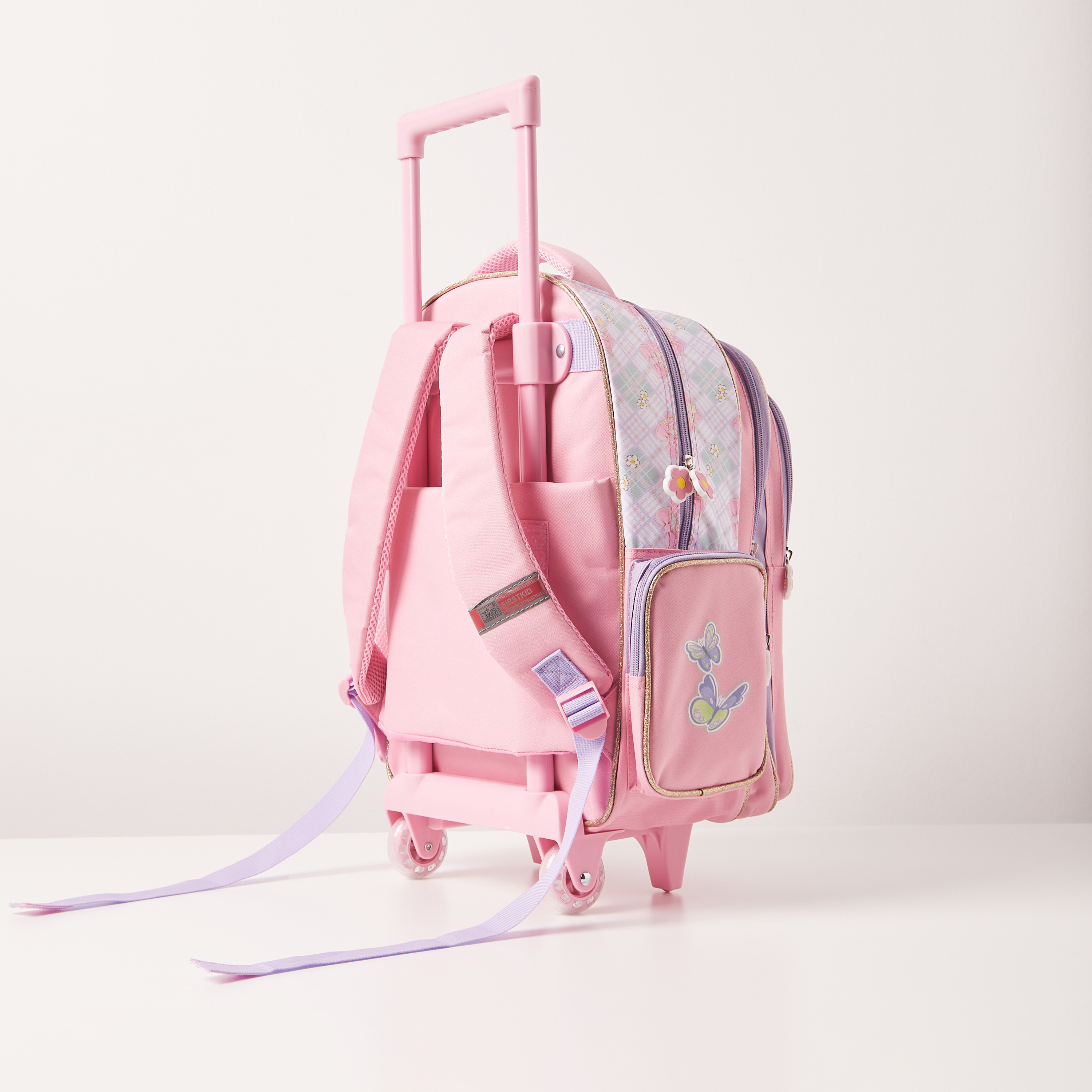 NANANA Printed Trolley Backpack with Retractable Handle - 16 inches-school-bagsandbackpacks-trolleybags-image-4
