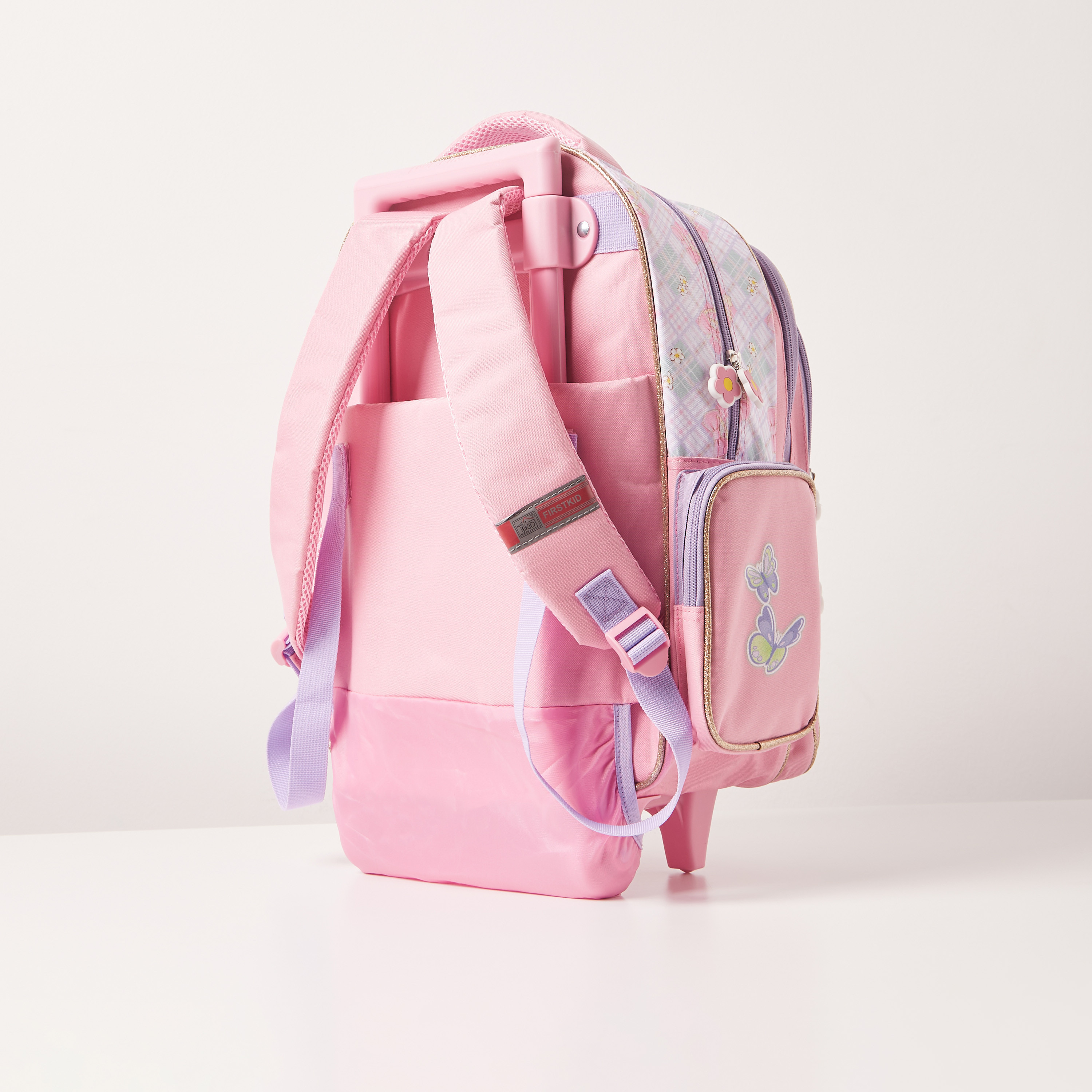 NANANA Printed Trolley Backpack with Retractable Handle - 16 inches-school-bagsandbackpacks-trolleybags-image-6