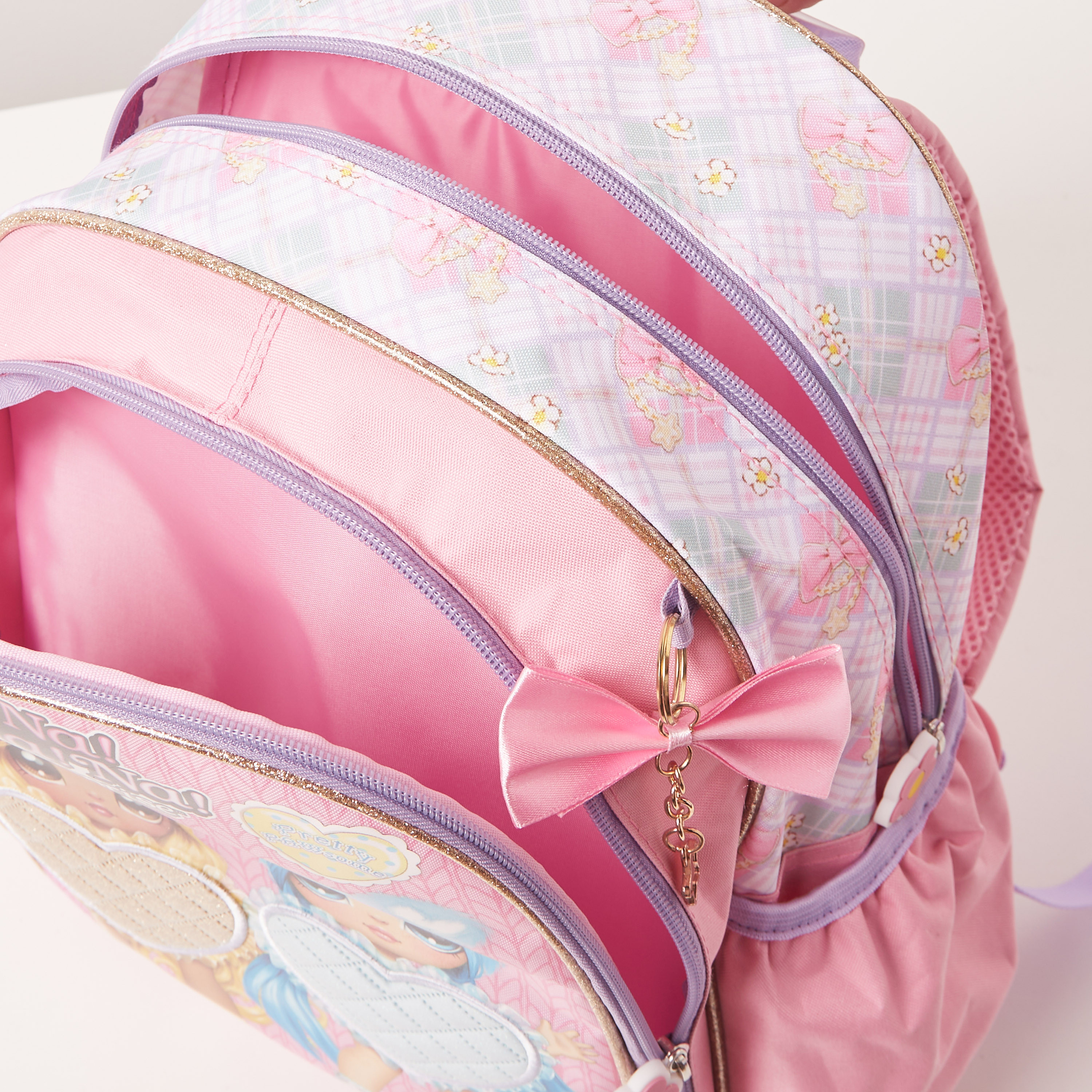 شنطة ظهر بطبعات مع حمالات كتف قابلة للتعديل من إن إيه إن إيه إن إيه - 14 بوصة-school-bagsandbackpacks-backpacks-image-5