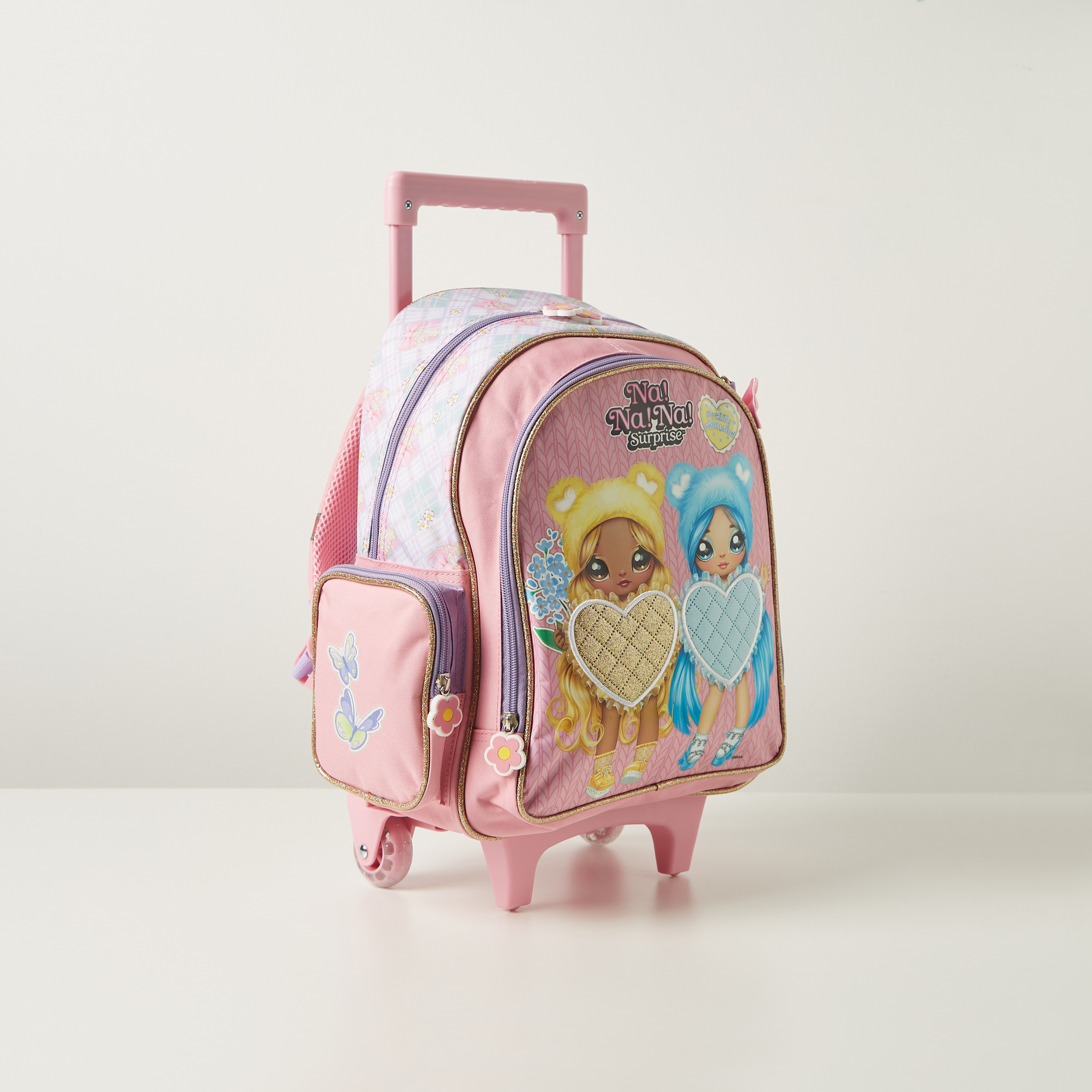 Na! Na! Na! Surprise Printed Trolley Backpack with Retractable Handle - 14 inches-school-bagsandbackpacks-trolleybags-image-2