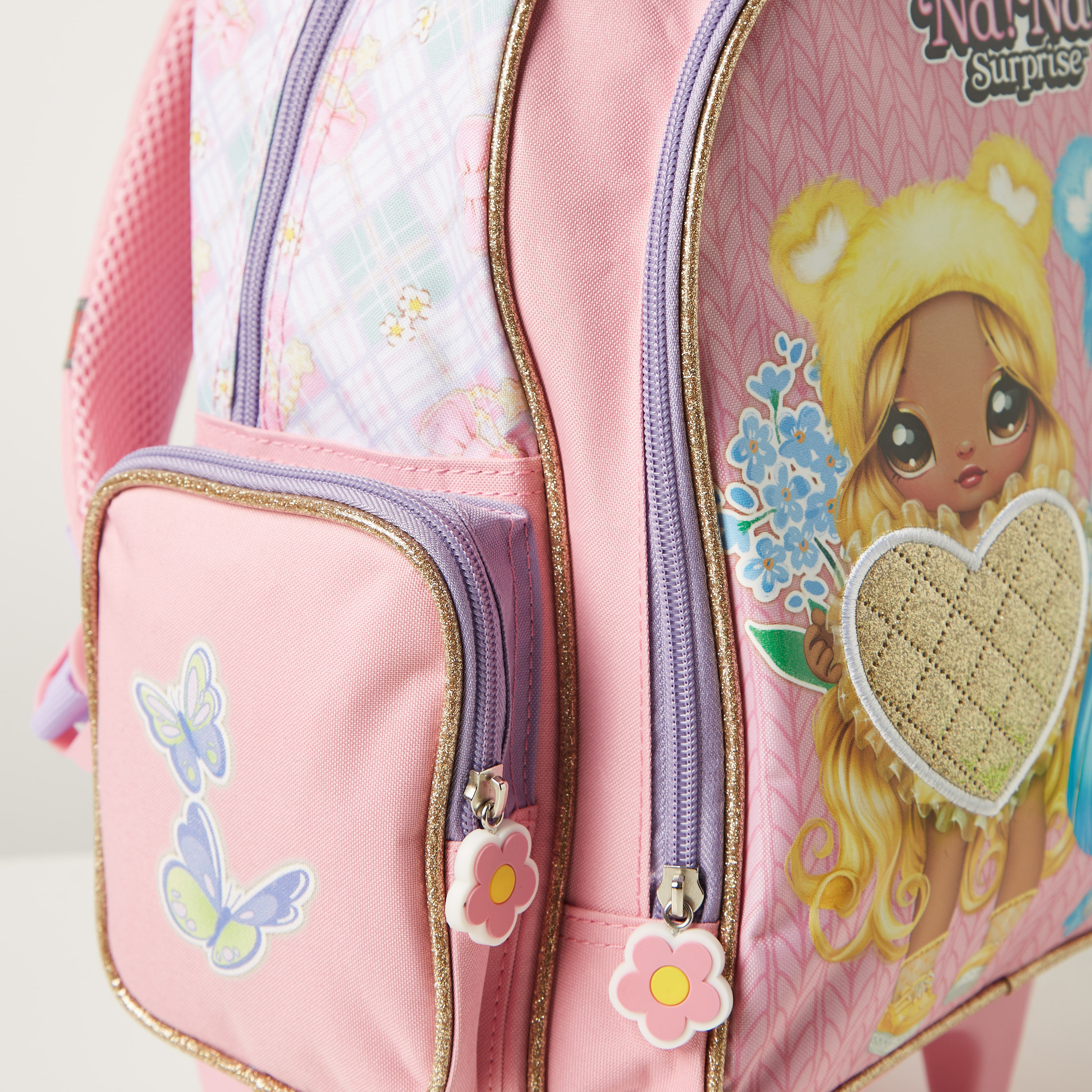 Na! Na! Na! Surprise Printed Trolley Backpack with Retractable Handle - 14 inches-school-bagsandbackpacks-trolleybags-image-3
