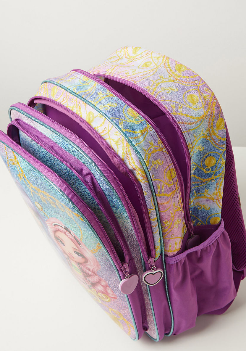 Rainbow High Print Backpack with Adjustable Shoulder Straps - 16 inches-Backpacks-image-4
