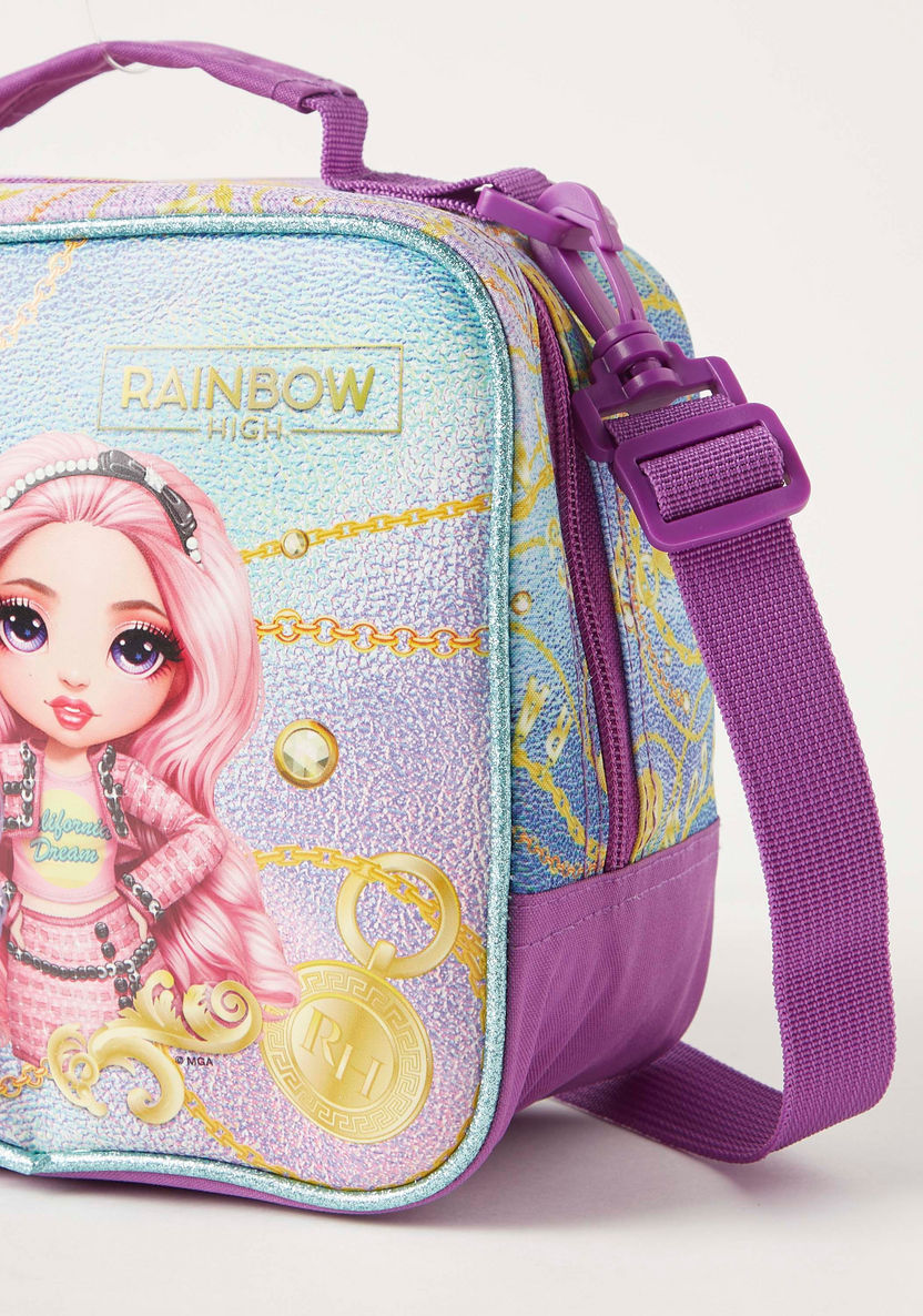 First Kid Rainbow High Print Lunch Bag with Detachable Strap-Lunch Bags-image-3