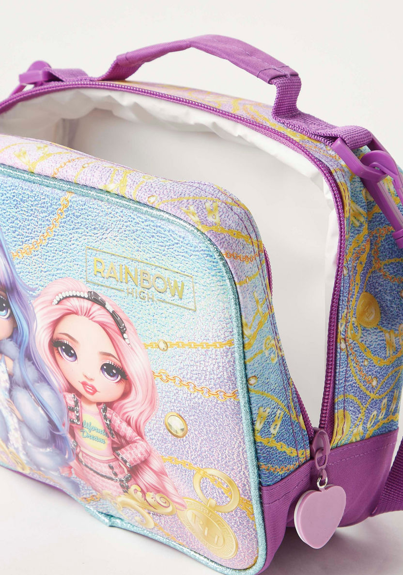 First Kid Rainbow High Print Lunch Bag with Detachable Strap-Lunch Bags-image-4